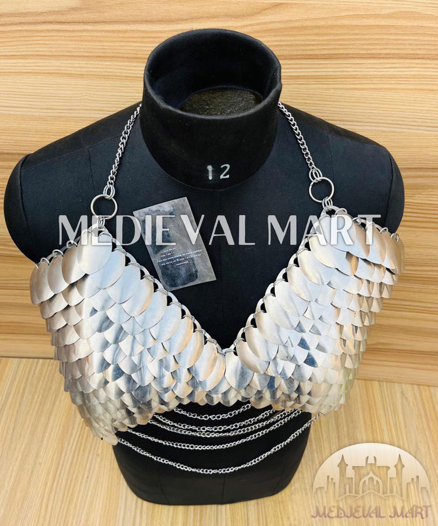 MEDIEVALMART AU Iconic Viking's Jarl Borg Iron Spikes  Battleworn Viking Wooden Shield | Gifts For Dad