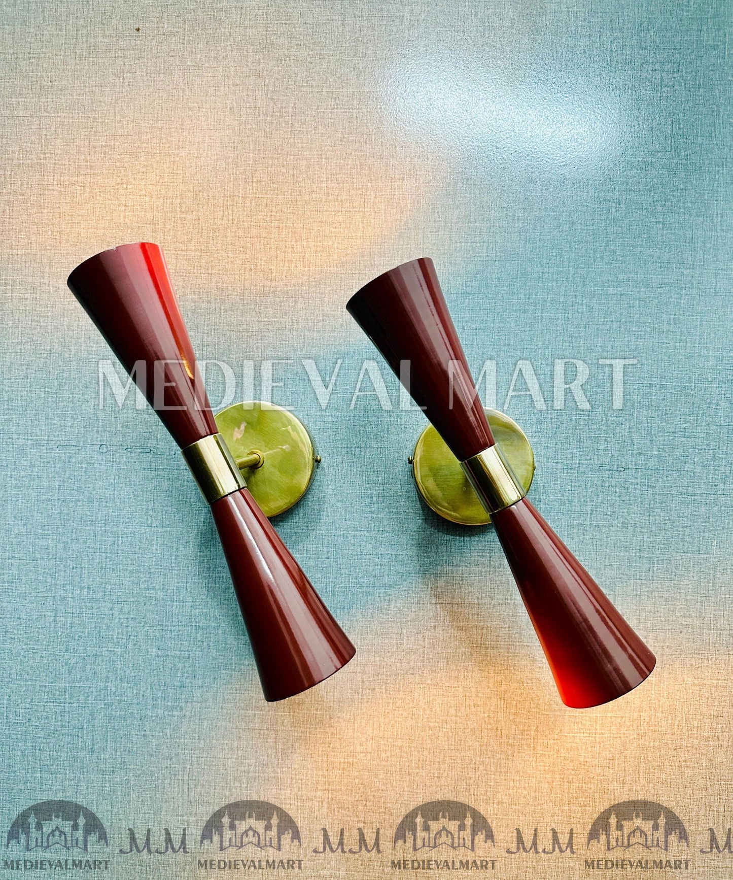 MEDIEVALMART AU European Greaves Knight English Legs Armor "Buff Polish"