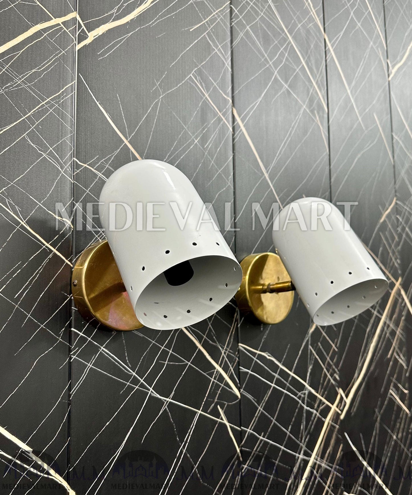 MEDIEVALMART AU European Greaves Knight English Legs Armor "Buff Polish"