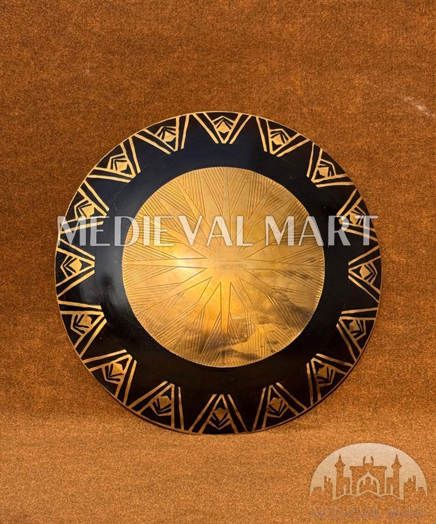 MEDIEVALMART AU Great Fantasy Helmet With Metal Horns or Free Stand | LARP Props