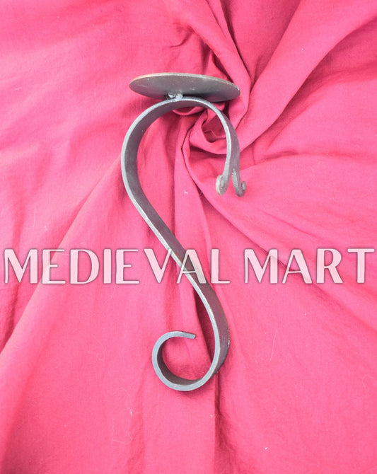 MEDIEVALMART AU Hand Forged Medieval Twisted Troll Cross Iron Pendent With Leather Cord