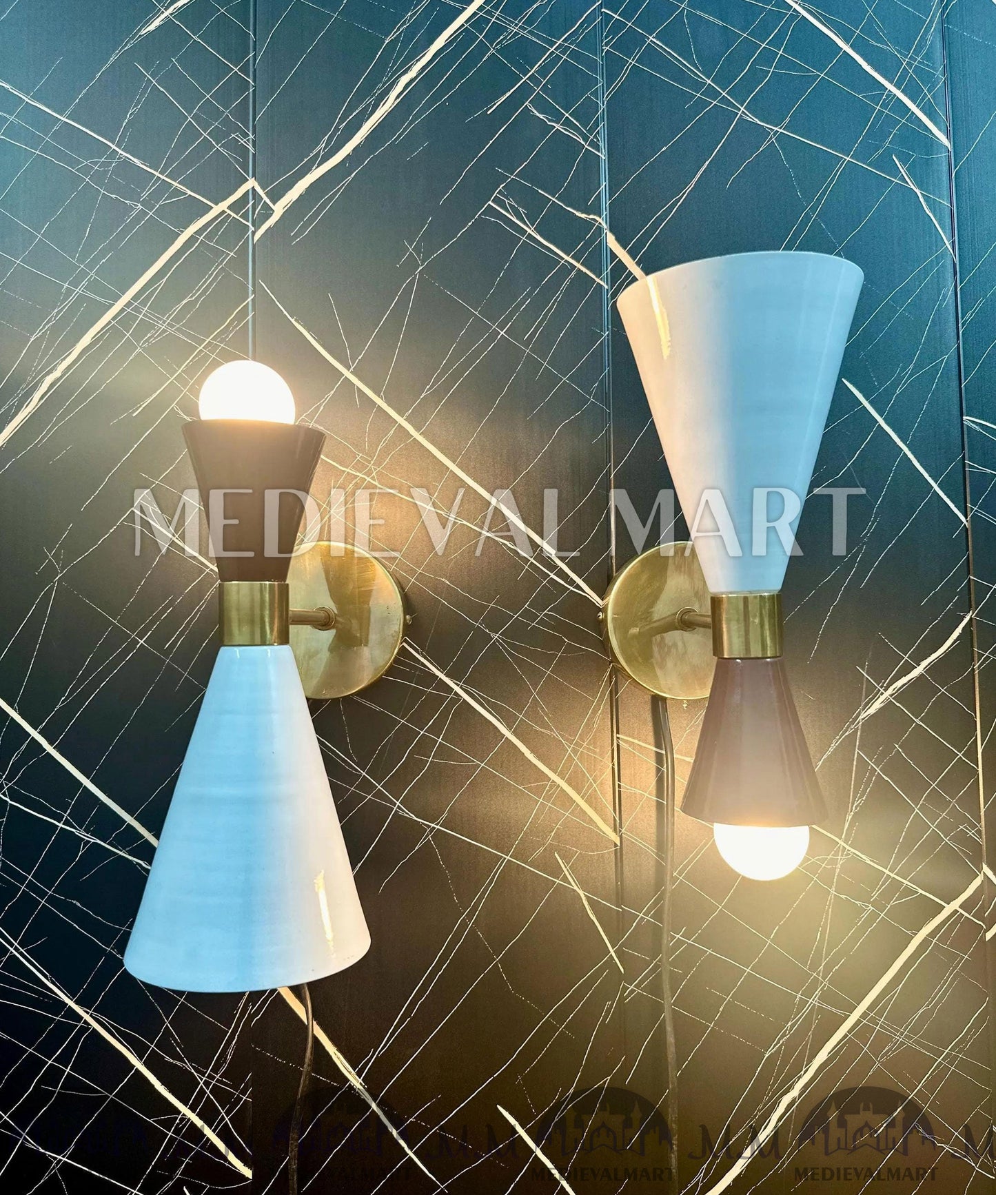 MEDIEVALMART AU European Greaves Knight English Legs Armor "Buff Polish"