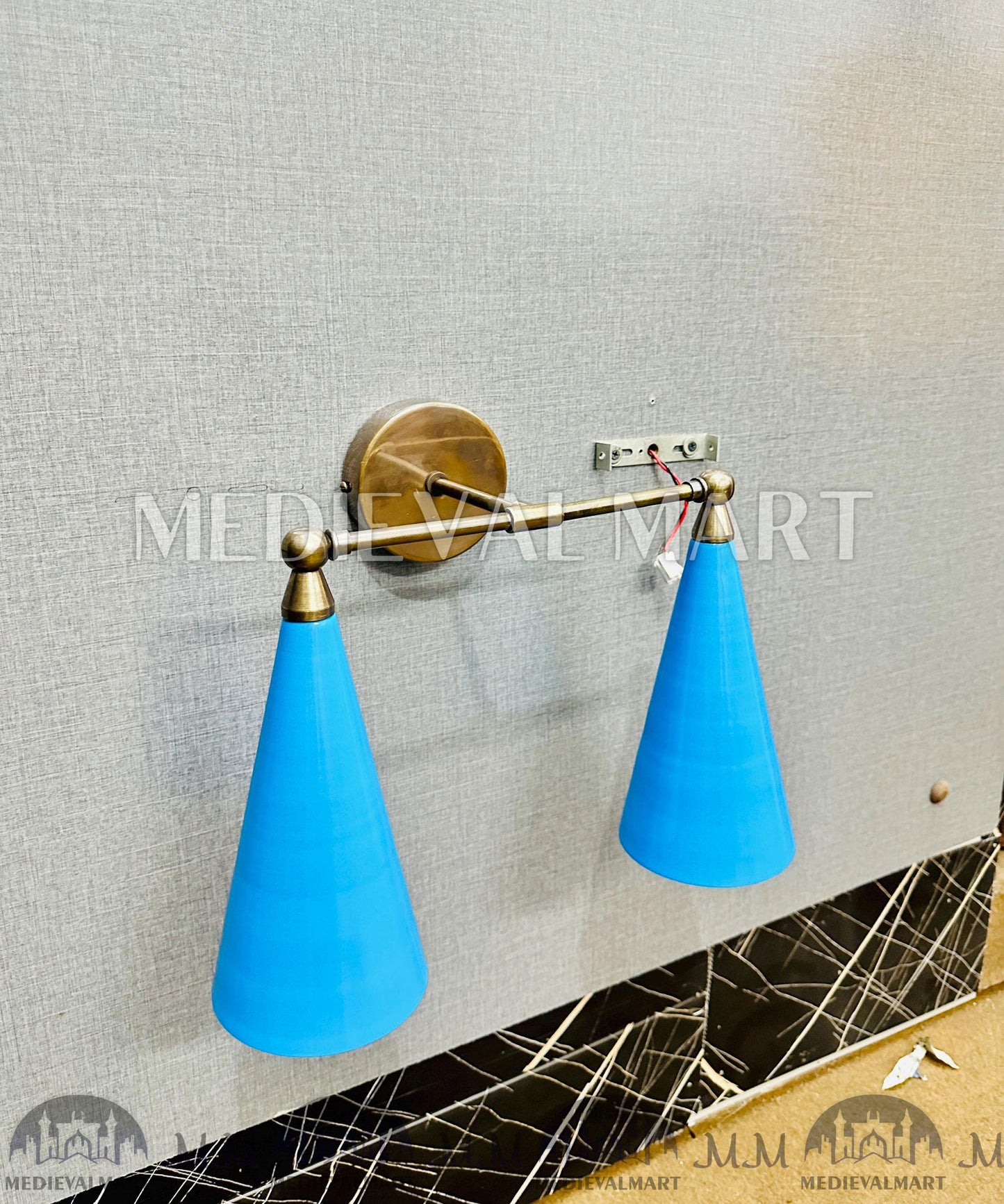 MEDIEVALMART AU European Greaves Knight English Legs Armor "Buff Polish"