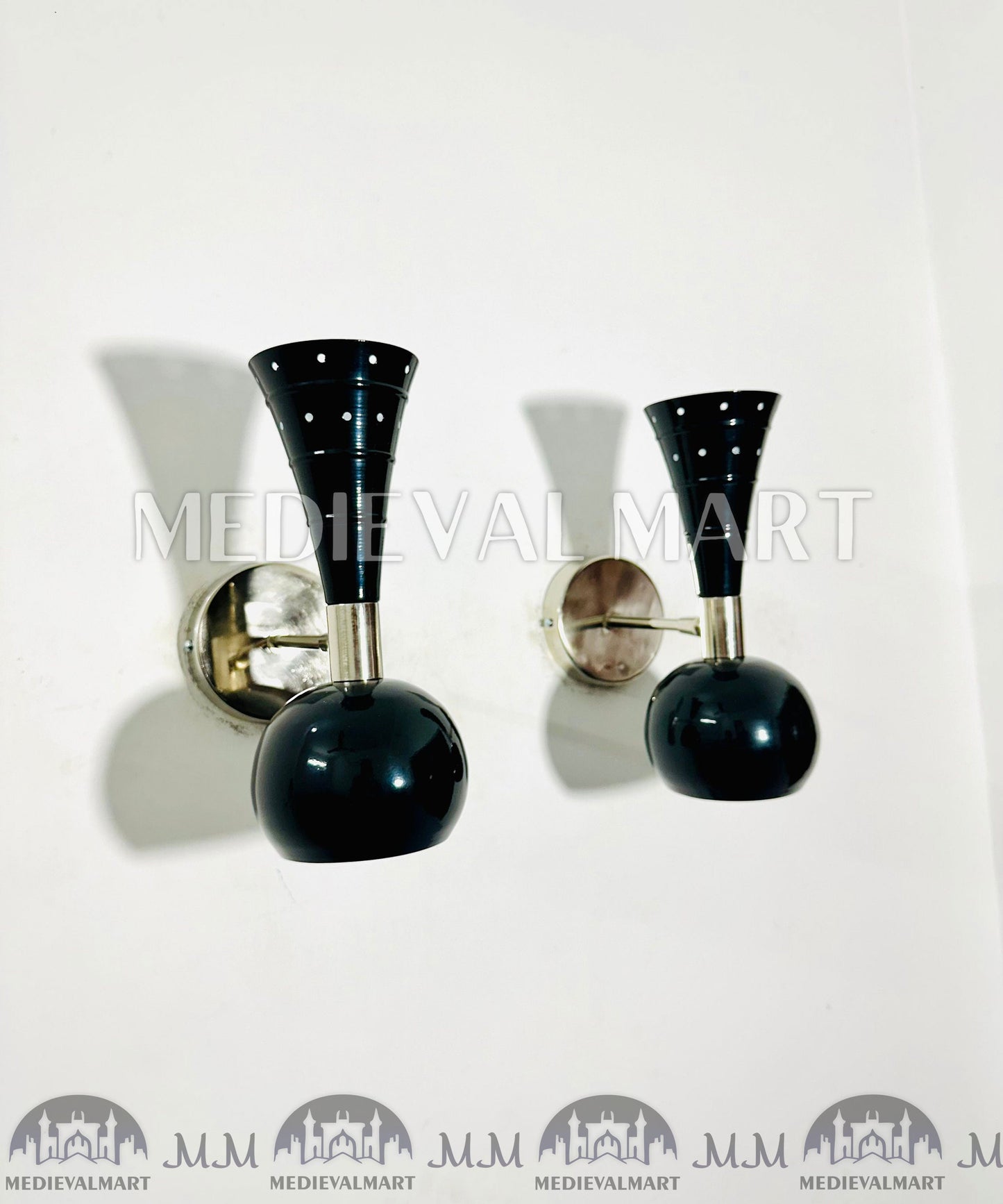 MEDIEVALMART AU European Greaves Knight English Legs Armor "Buff Polish"