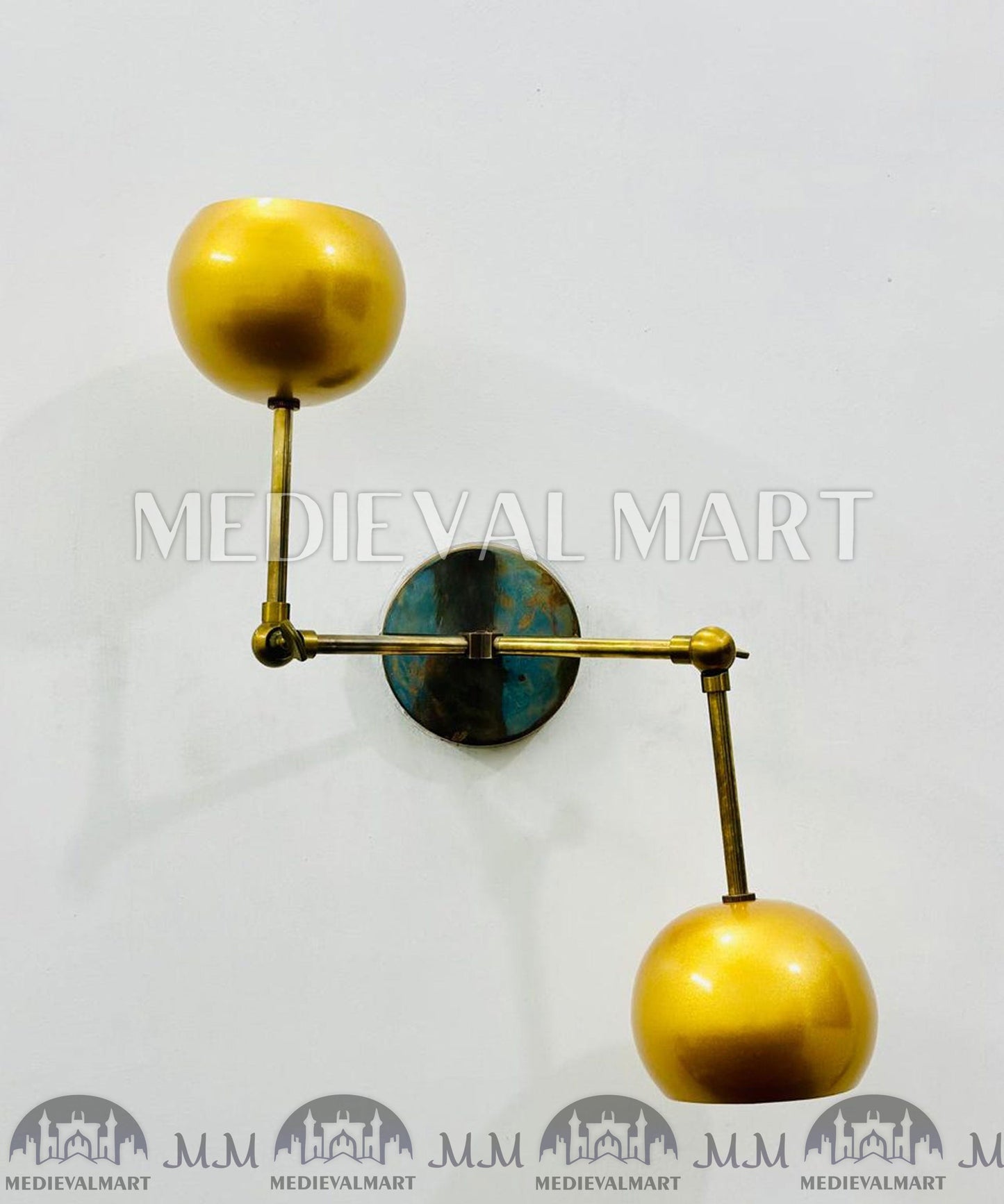 MEDIEVALMART AU European Greaves Knight English Legs Armor "Buff Polish"