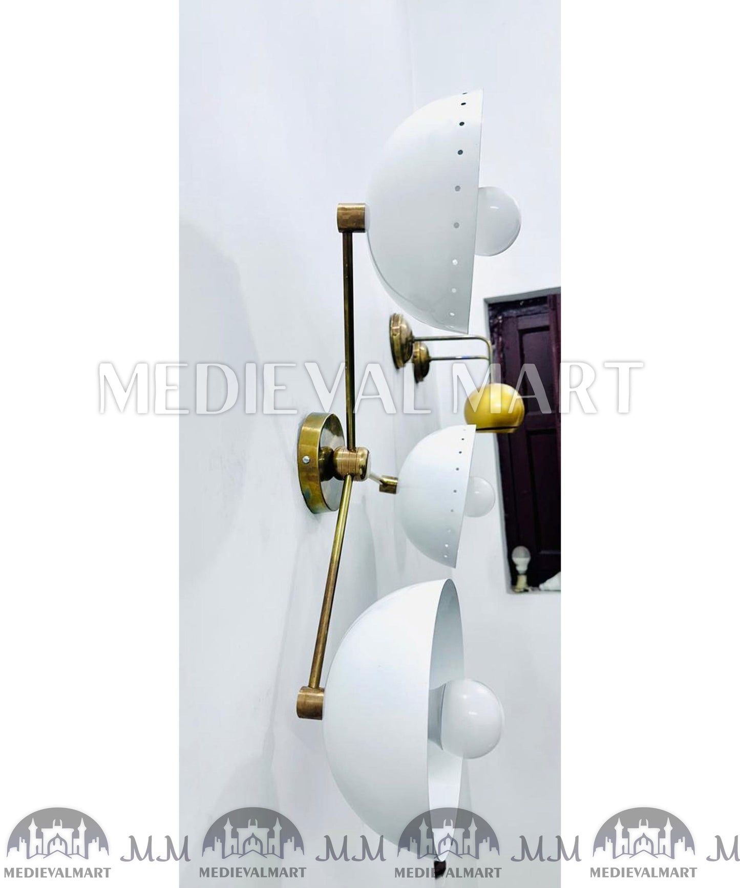 MEDIEVALMART AU European Greaves Knight English Legs Armor "Buff Polish"