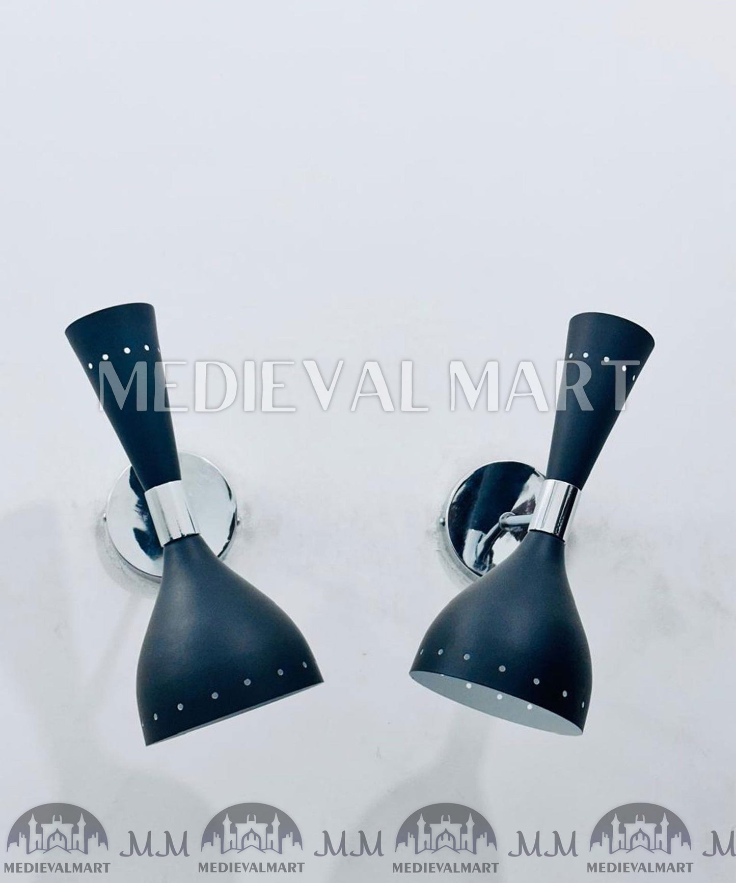 MEDIEVALMART AU European Greaves Knight English Legs Armor "Buff Polish"