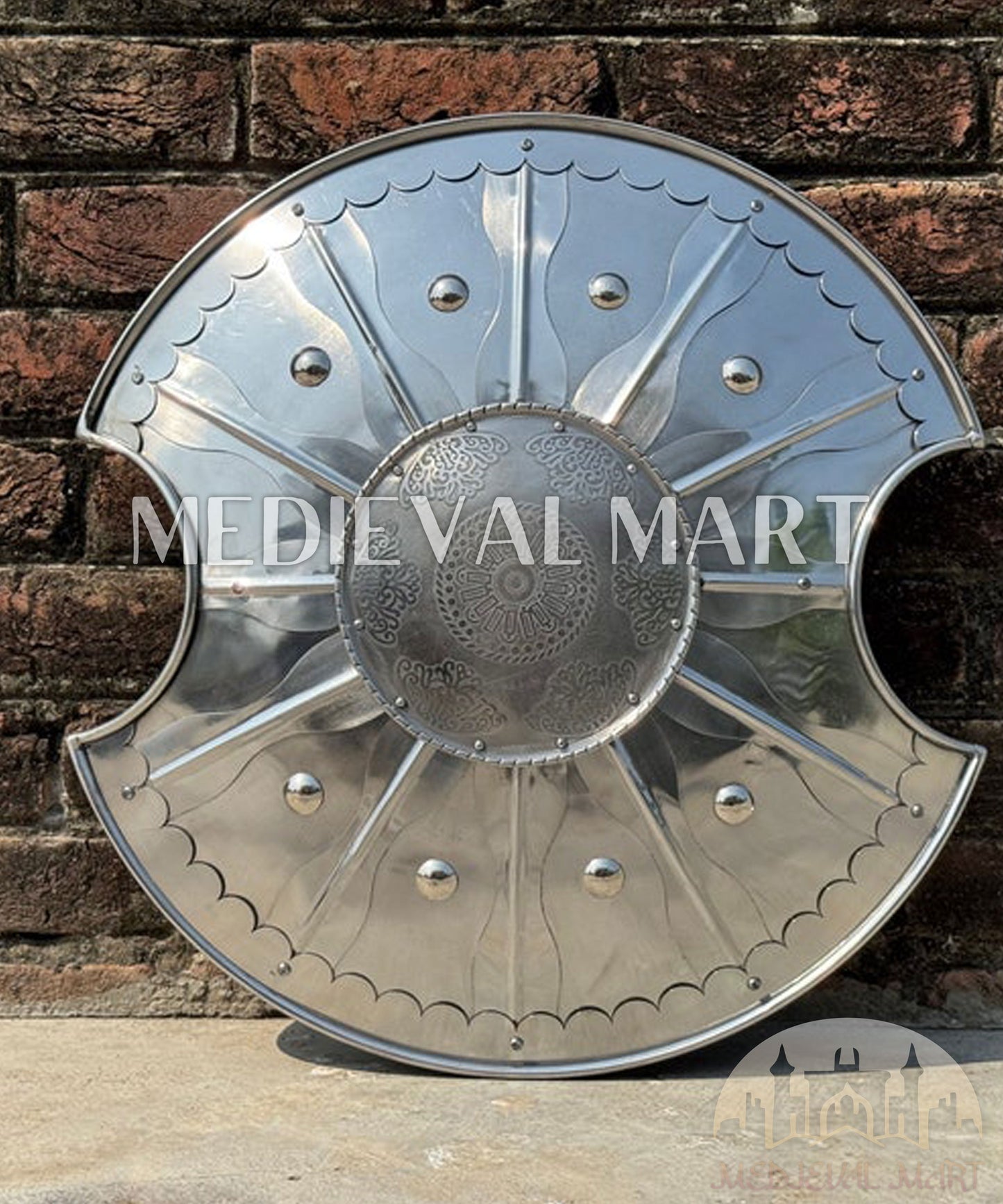 MEDIEVALMART AU Great Fantasy Helmet With Metal Horns or Free Stand | LARP Props