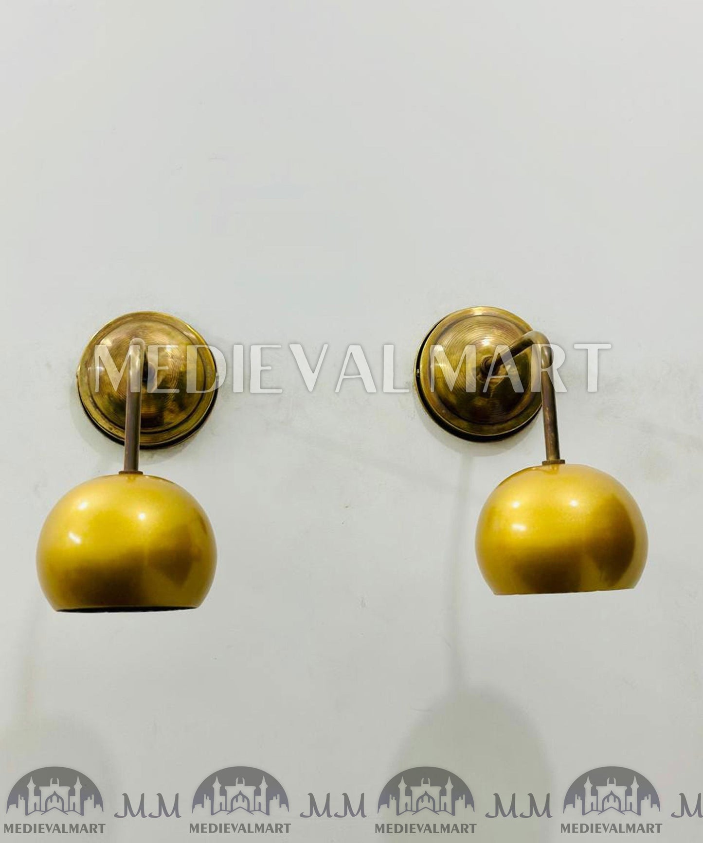 MEDIEVALMART AU European Greaves Knight English Legs Armor "Buff Polish"