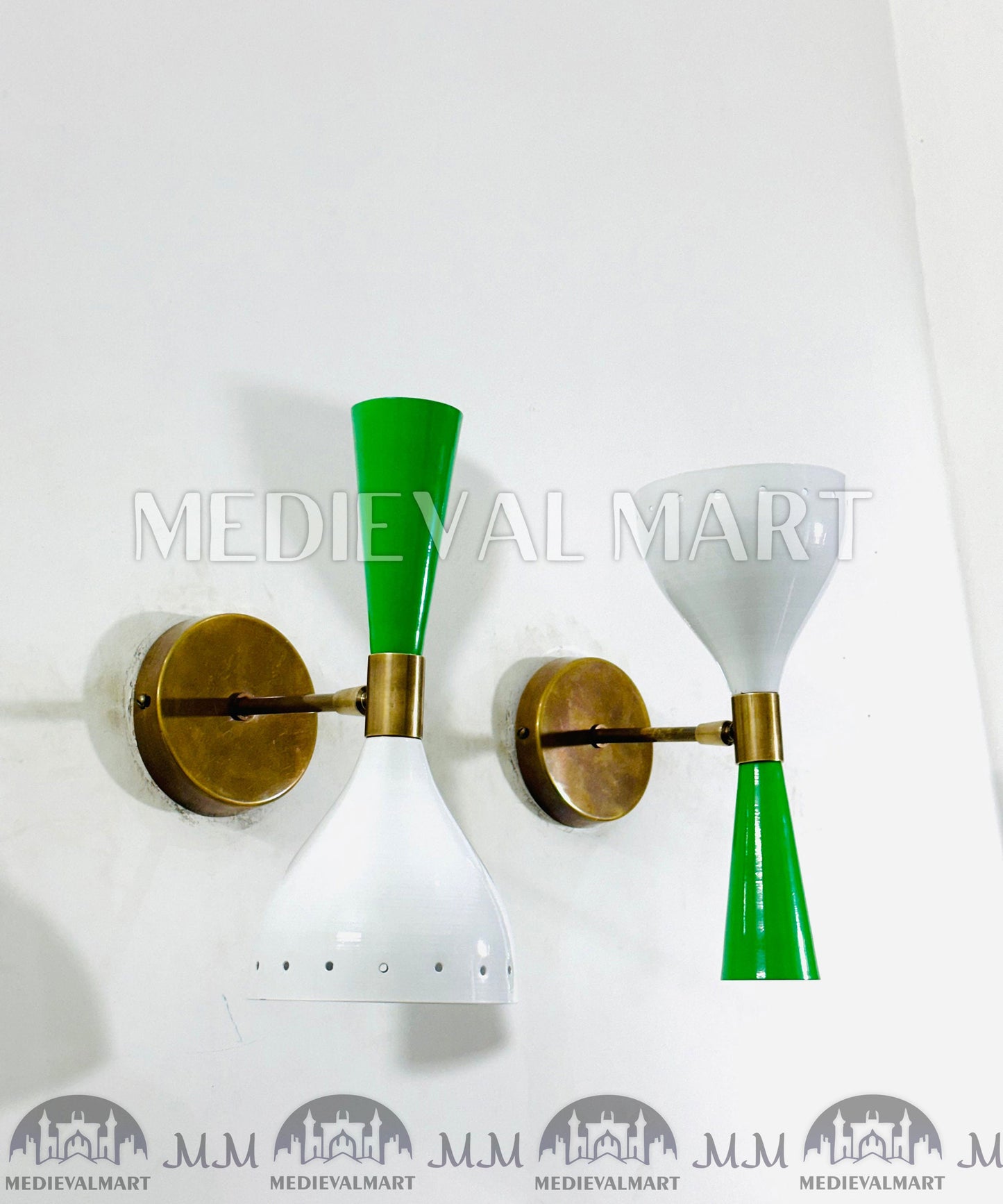 MEDIEVALMART AU European Greaves Knight English Legs Armor "Buff Polish"