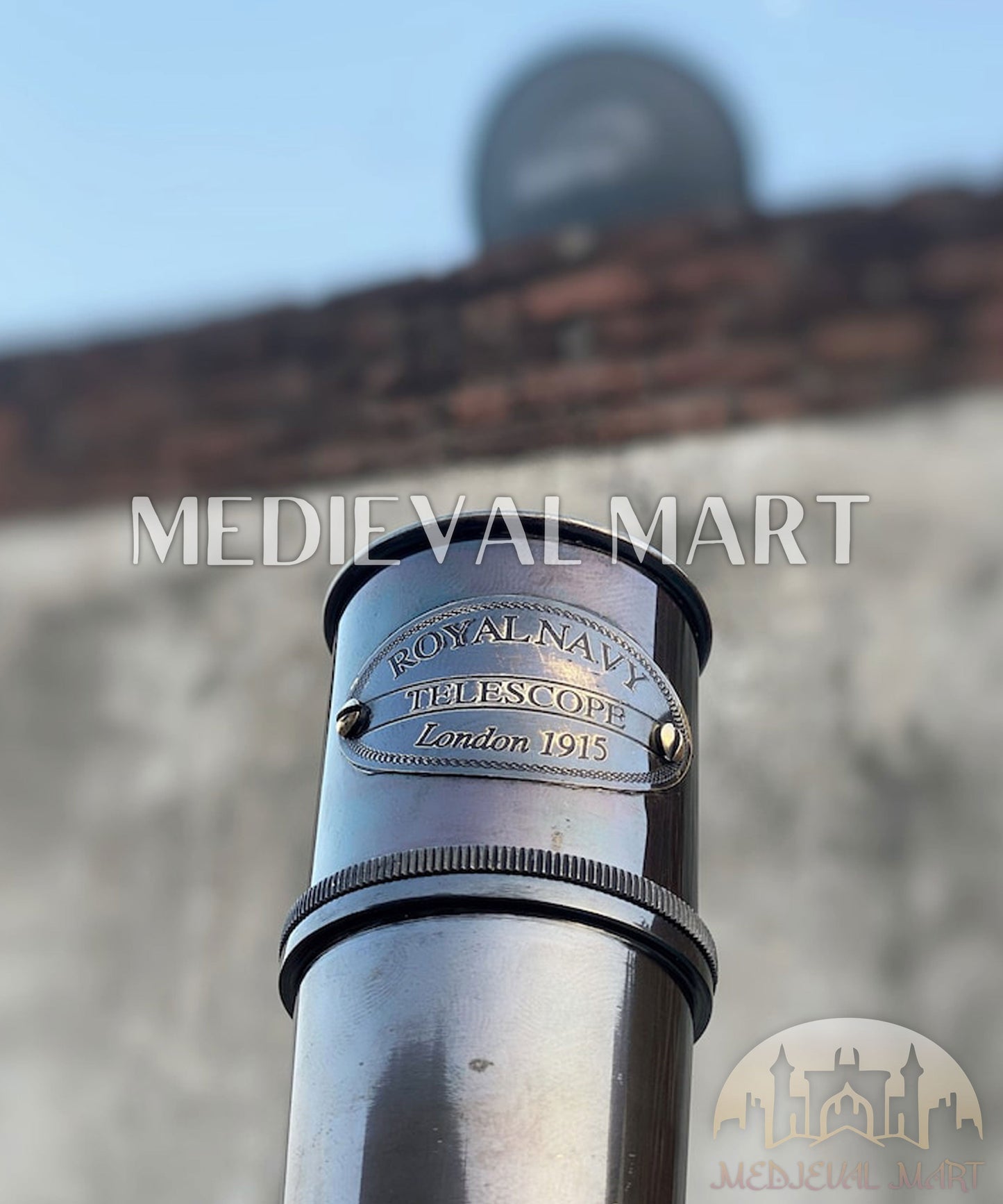 MEDIEVALMART AU Medieval Templar Devil Zelda Cross Inspired Wooden Shield Bliue & Gold Finish | Gift for Christmas Day