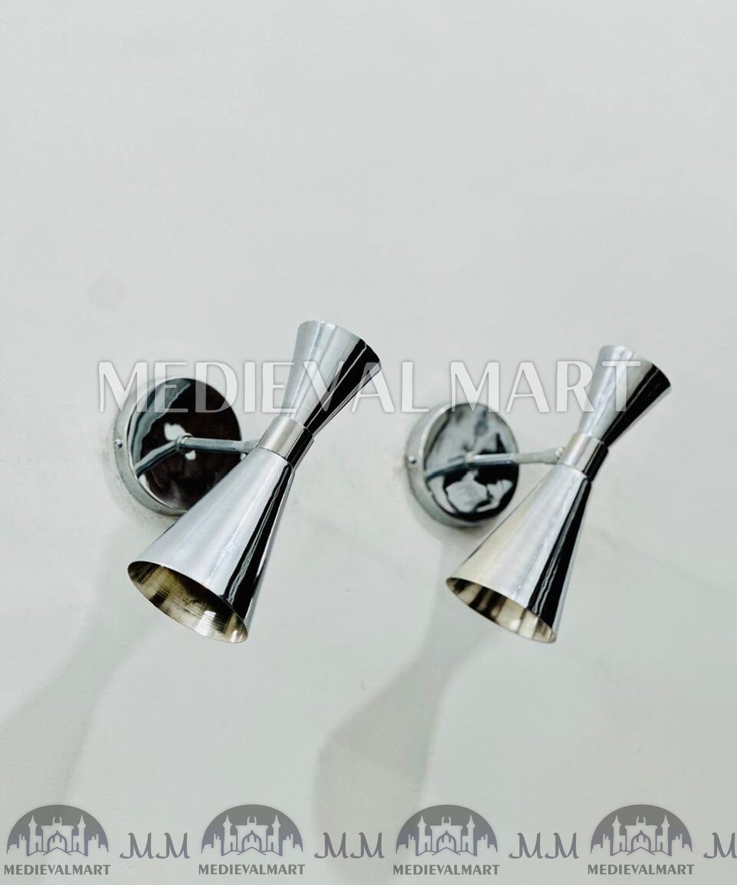 MEDIEVALMART AU European Greaves Knight English Legs Armor "Buff Polish"