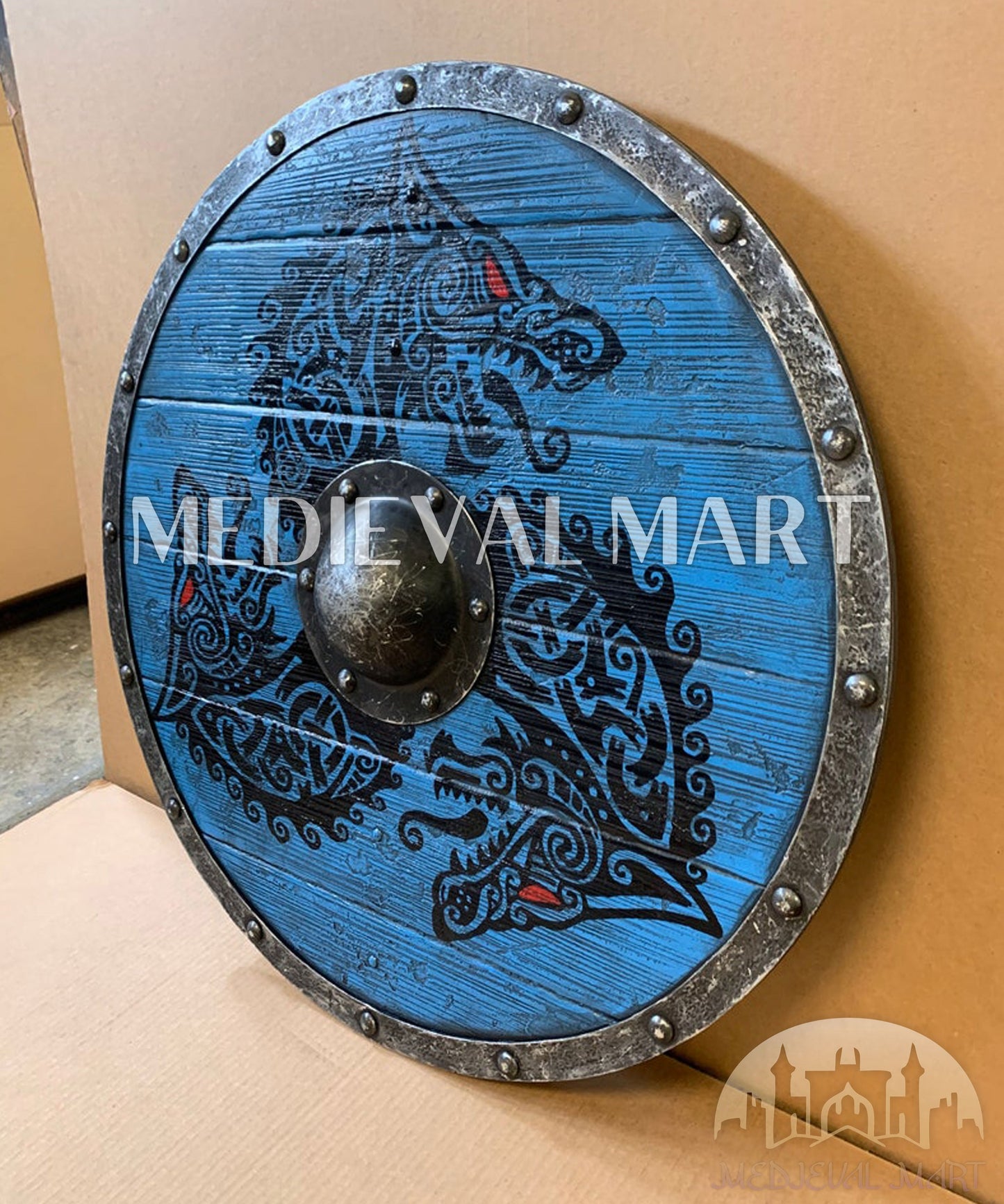 MEDIEVALMART AU First Avengers Steve Rogers Damaged Shield | Gift for Cosplayer