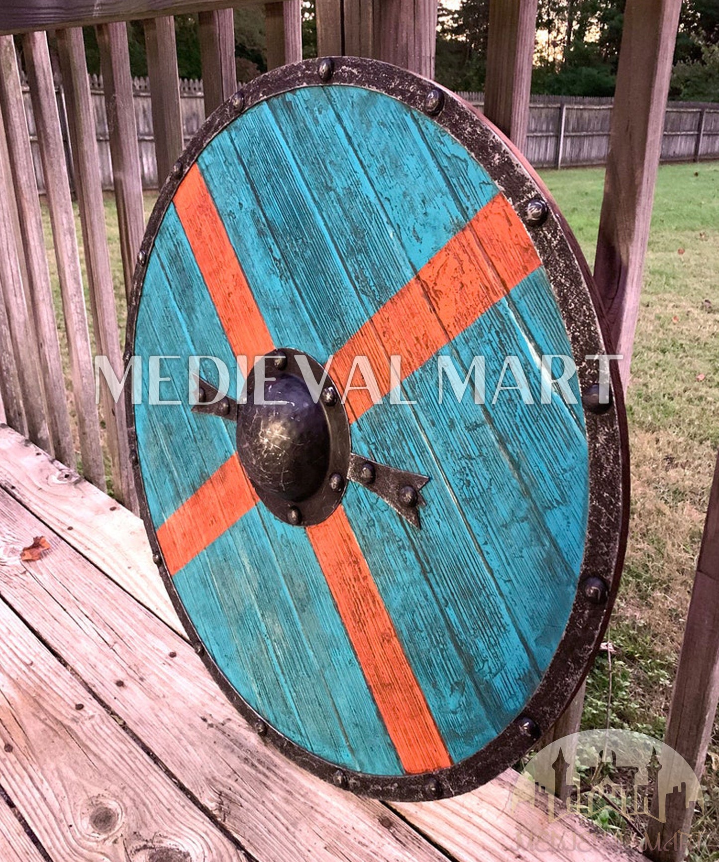 MEDIEVALMART AU First Avengers Steve Rogers Damaged Shield | Gift for Cosplayer