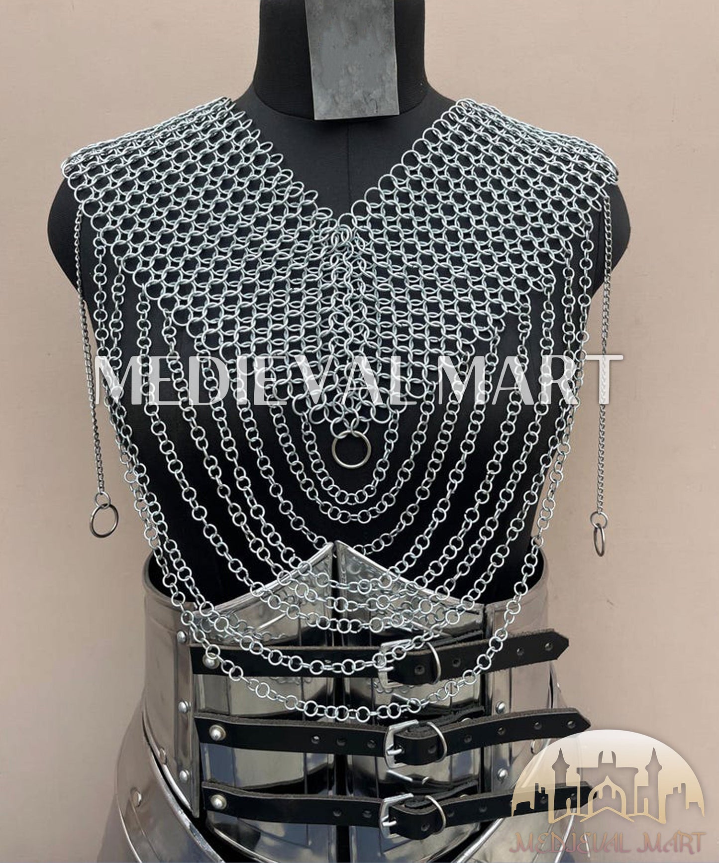 MEDIEVALMART AU Iconic Viking's Jarl Borg Iron Spikes  Battleworn Viking Wooden Shield | Gifts For Dad