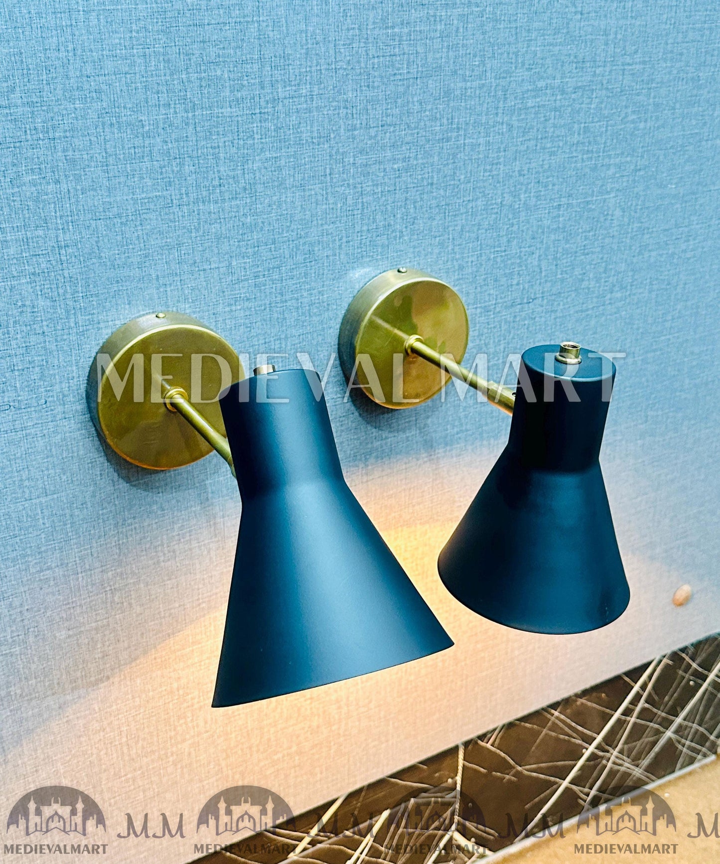 MEDIEVALMART AU European Greaves Knight English Legs Armor "Buff Polish"