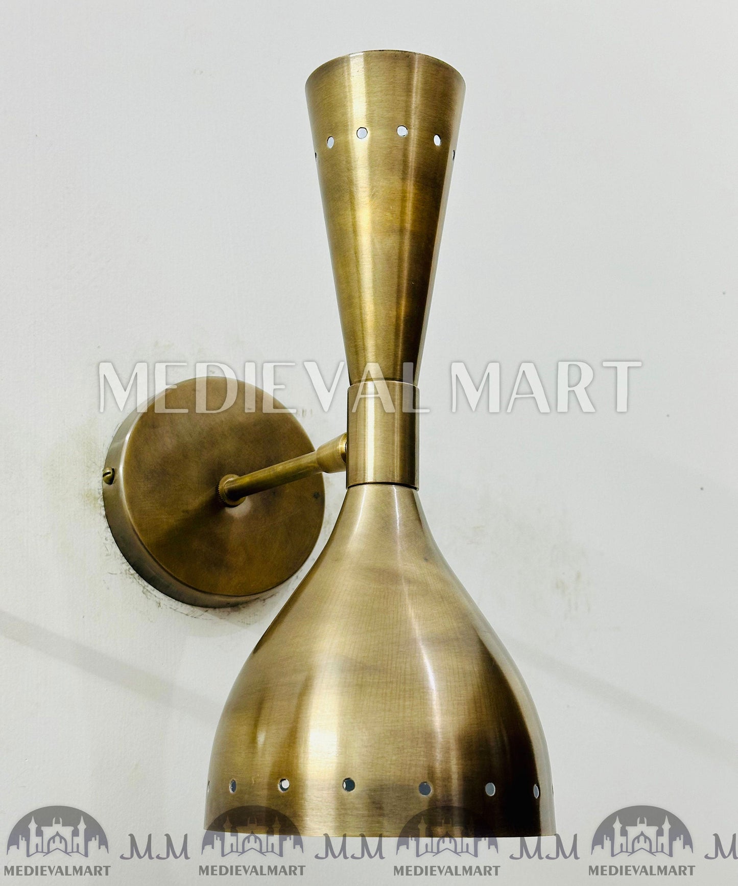 MEDIEVALMART AU European Greaves Knight English Legs Armor "Buff Polish"