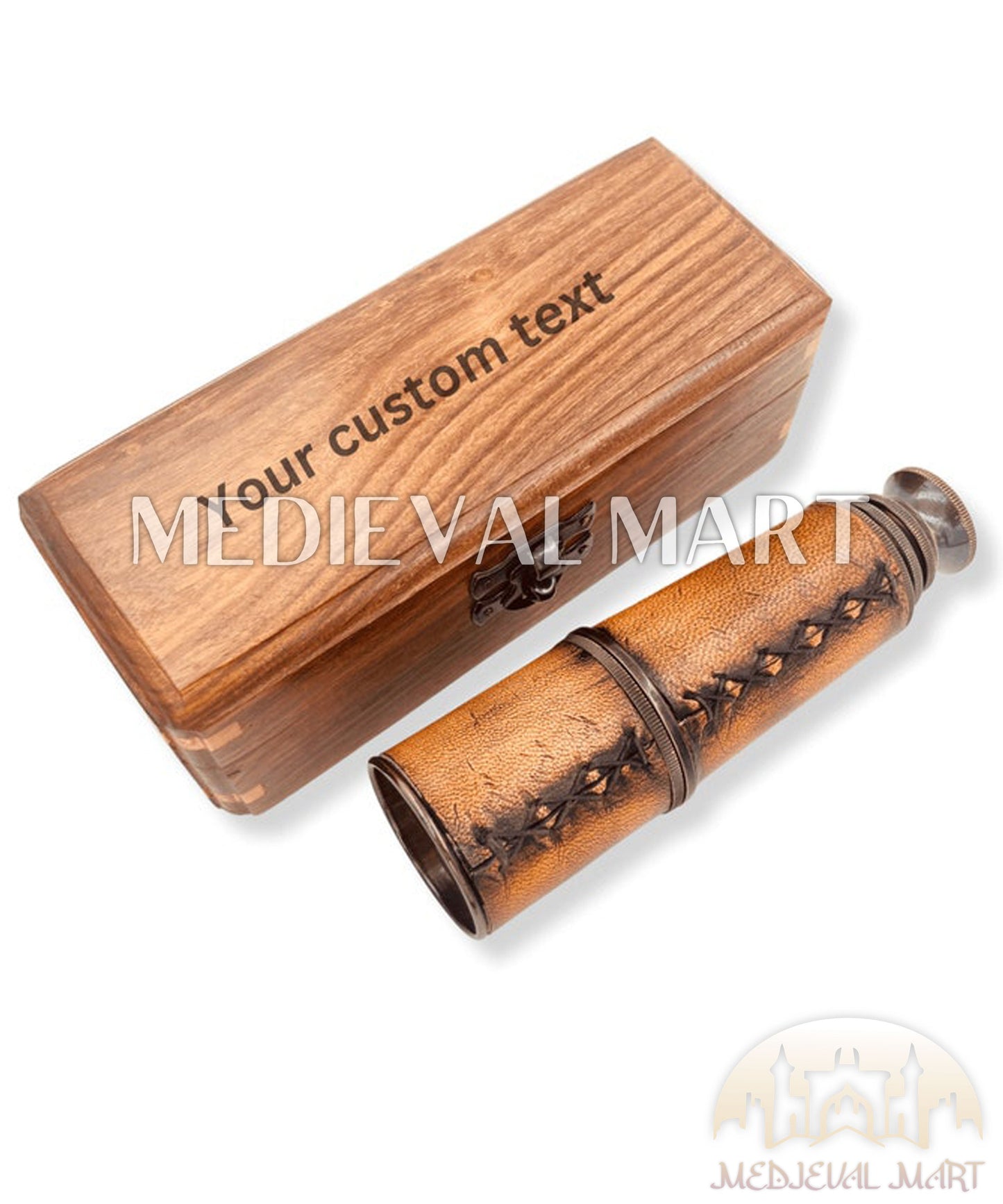 MEDIEVALMART AU Medieval Templar Devil Zelda Cross Inspired Wooden Shield Bliue & Gold Finish | Gift for Christmas Day