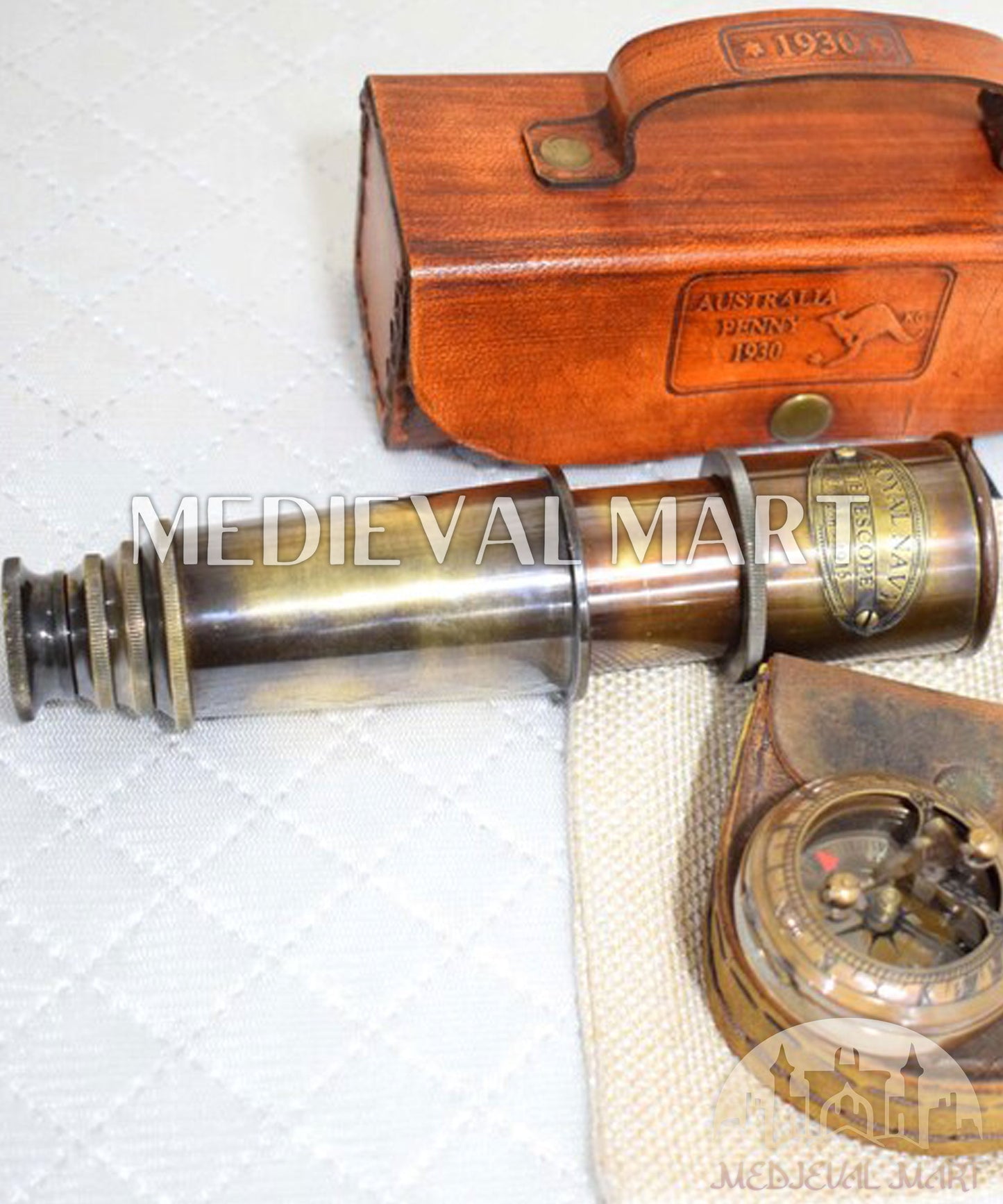 MEDIEVALMART AU Medieval Templar Devil Zelda Cross Inspired Wooden Shield Bliue & Gold Finish | Gift for Christmas Day