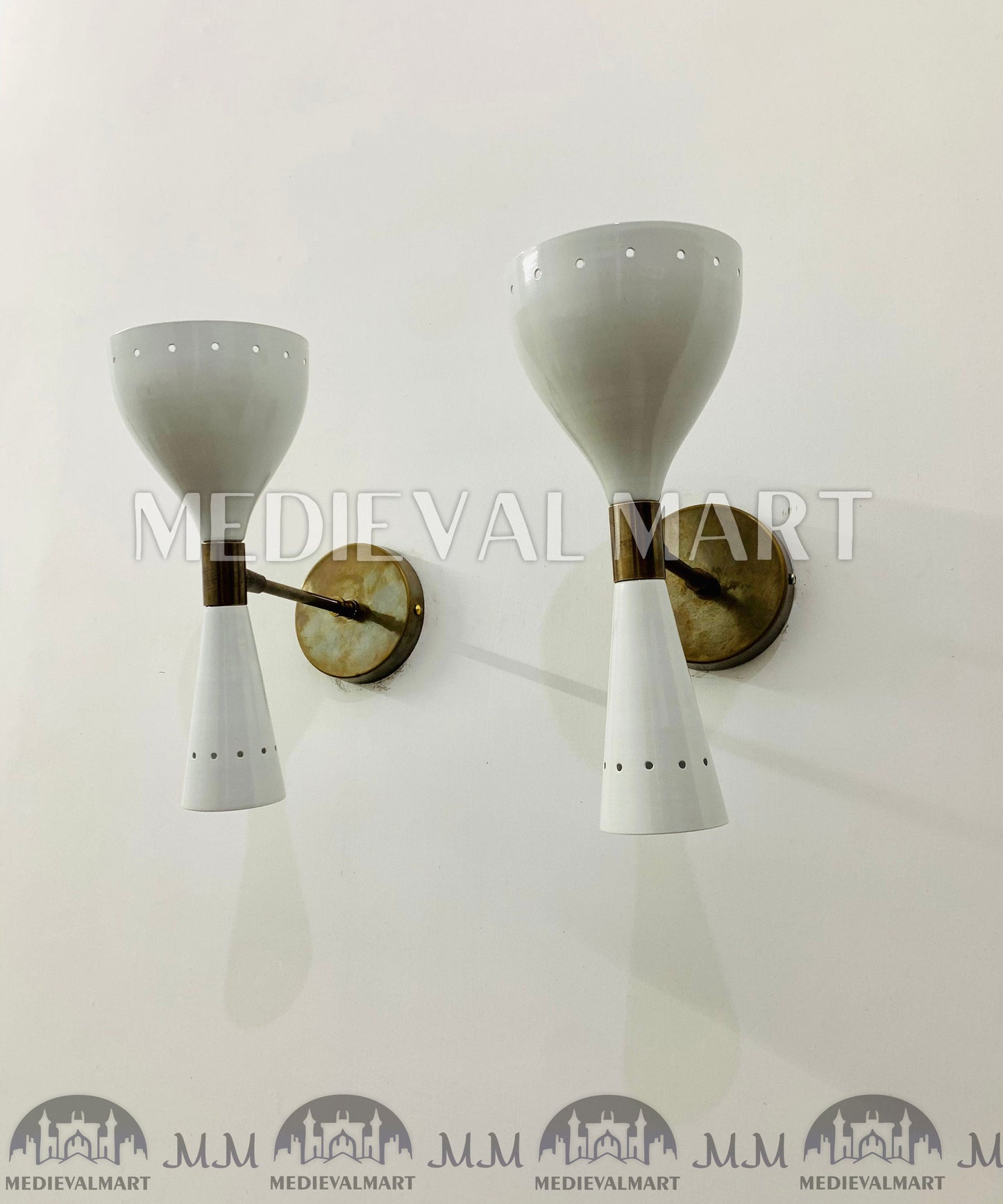 MEDIEVALMART AU European Greaves Knight English Legs Armor "Buff Polish"