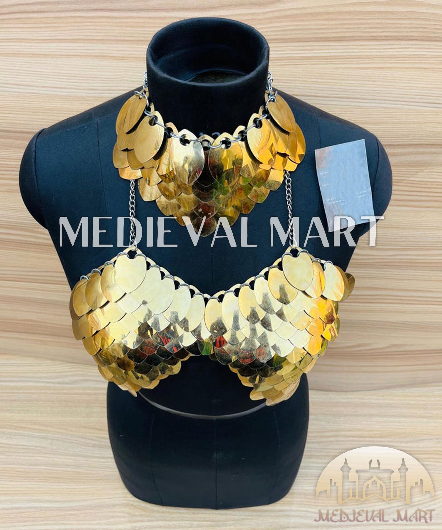 MEDIEVALMART AU Iconic Viking's Jarl Borg Iron Spikes  Battleworn Viking Wooden Shield | Gifts For Dad