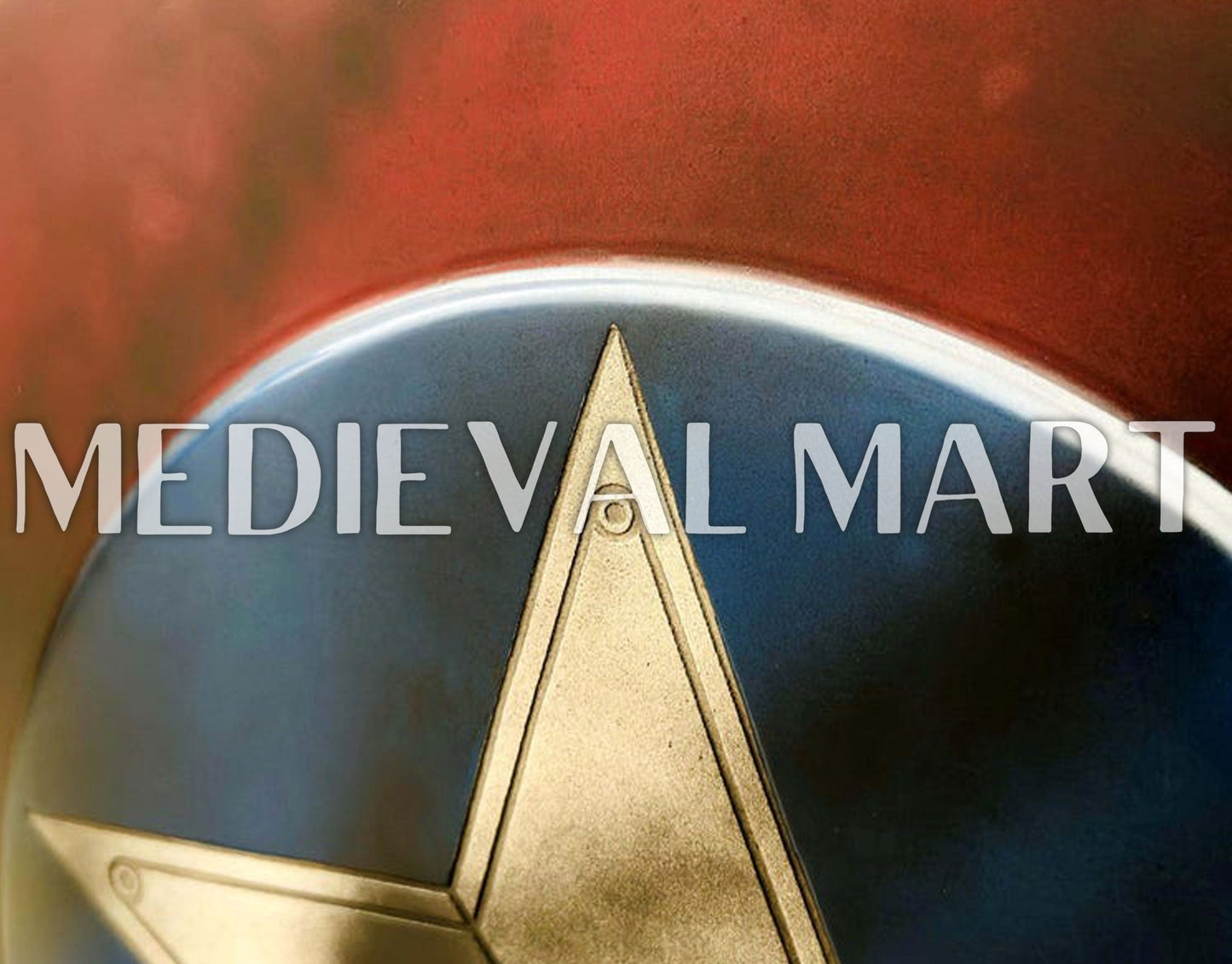MEDIEVALMART AU First Avengers Steve Rogers Damaged Shield | Gift for Cosplayer