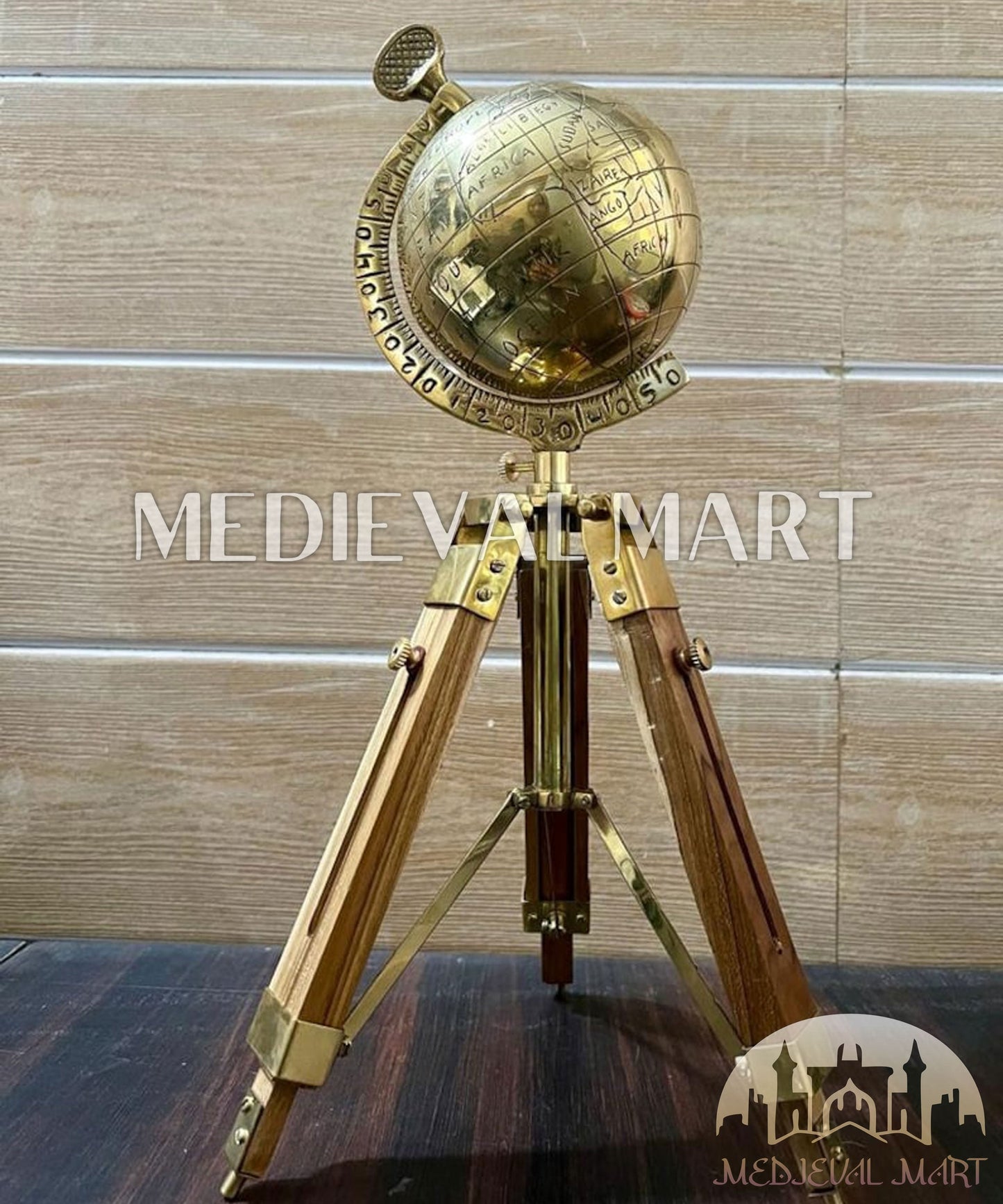 MEDIEVALMART AU "Achilles" Gold Finish Trojan Warrior Helmet W/H Free Stand | Troy Props