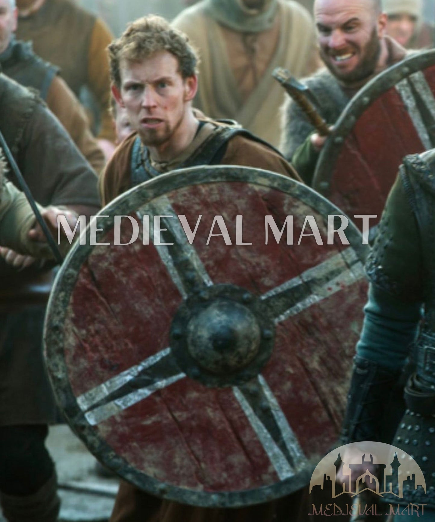 MEDIEVALMART AU First Avengers Steve Rogers Damaged Shield | Gift for Cosplayer