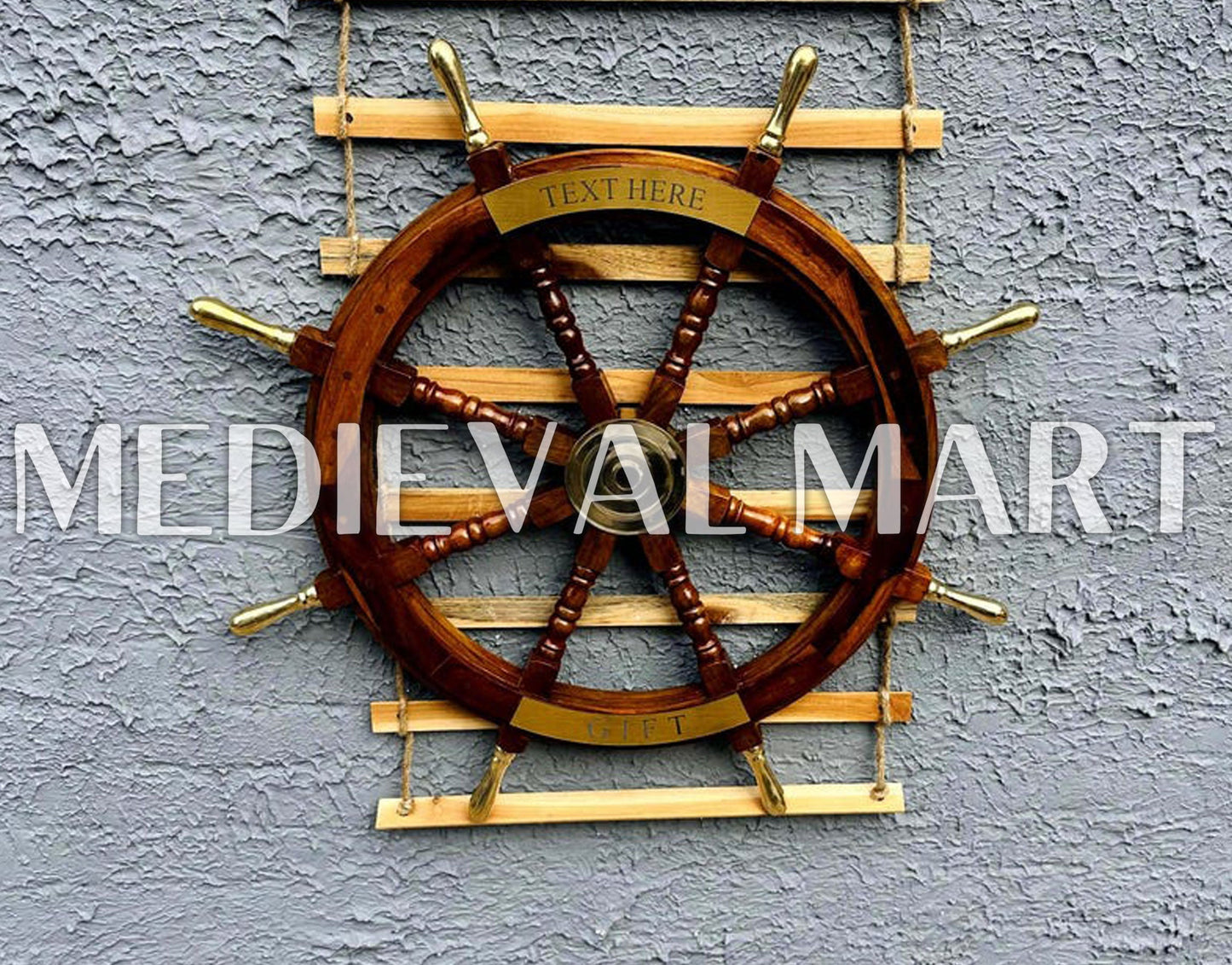 MEDIEVALMART AU Hand Forged Medieval Twisted Troll Cross Iron Pendent With Leather Cord