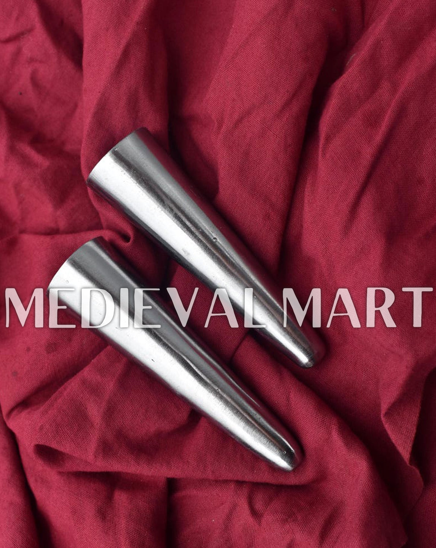 MEDIEVALMART AU Hand Forged Medieval Twisted Troll Cross Iron Pendent With Leather Cord