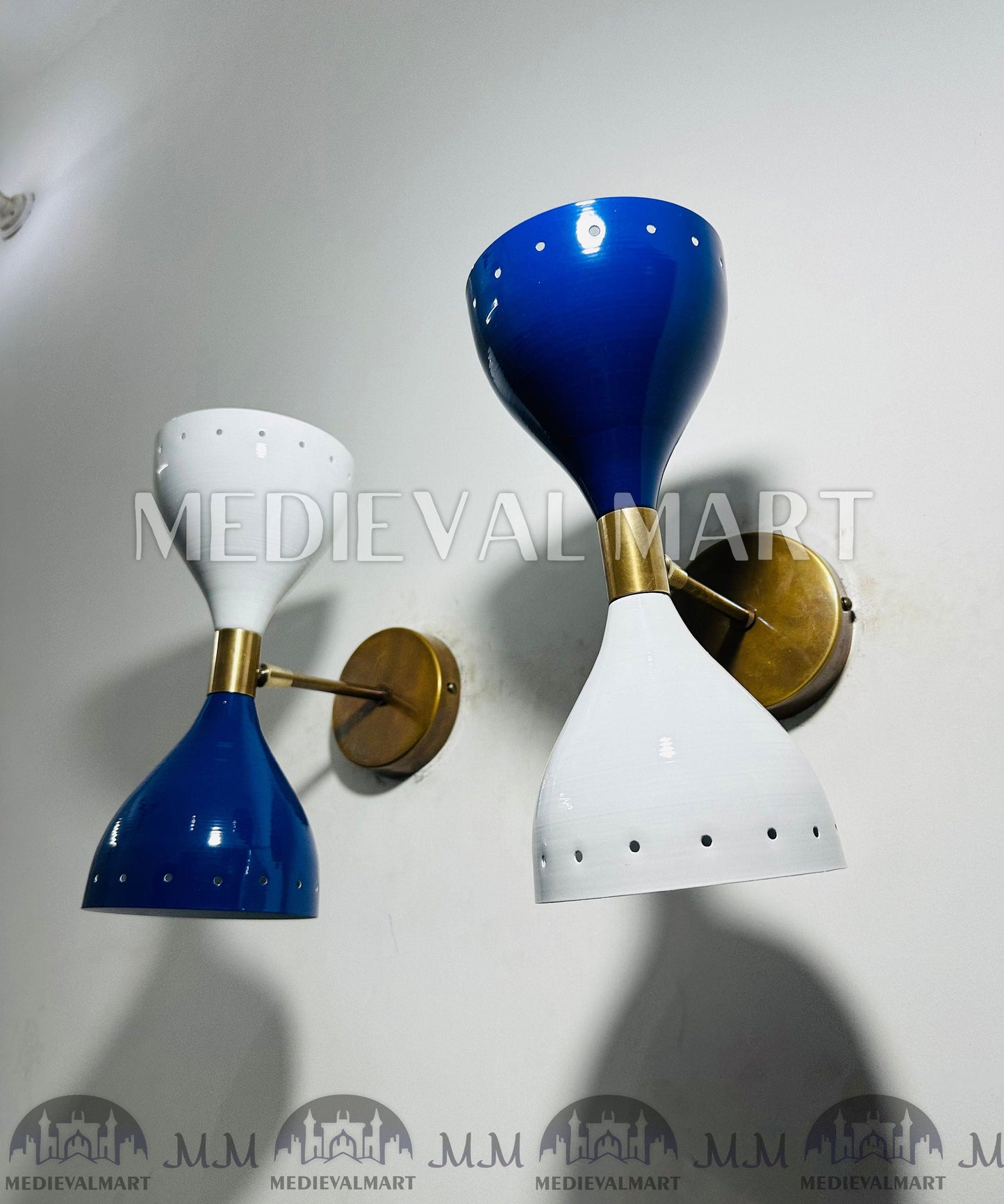 MEDIEVALMART AU European Greaves Knight English Legs Armor "Buff Polish"