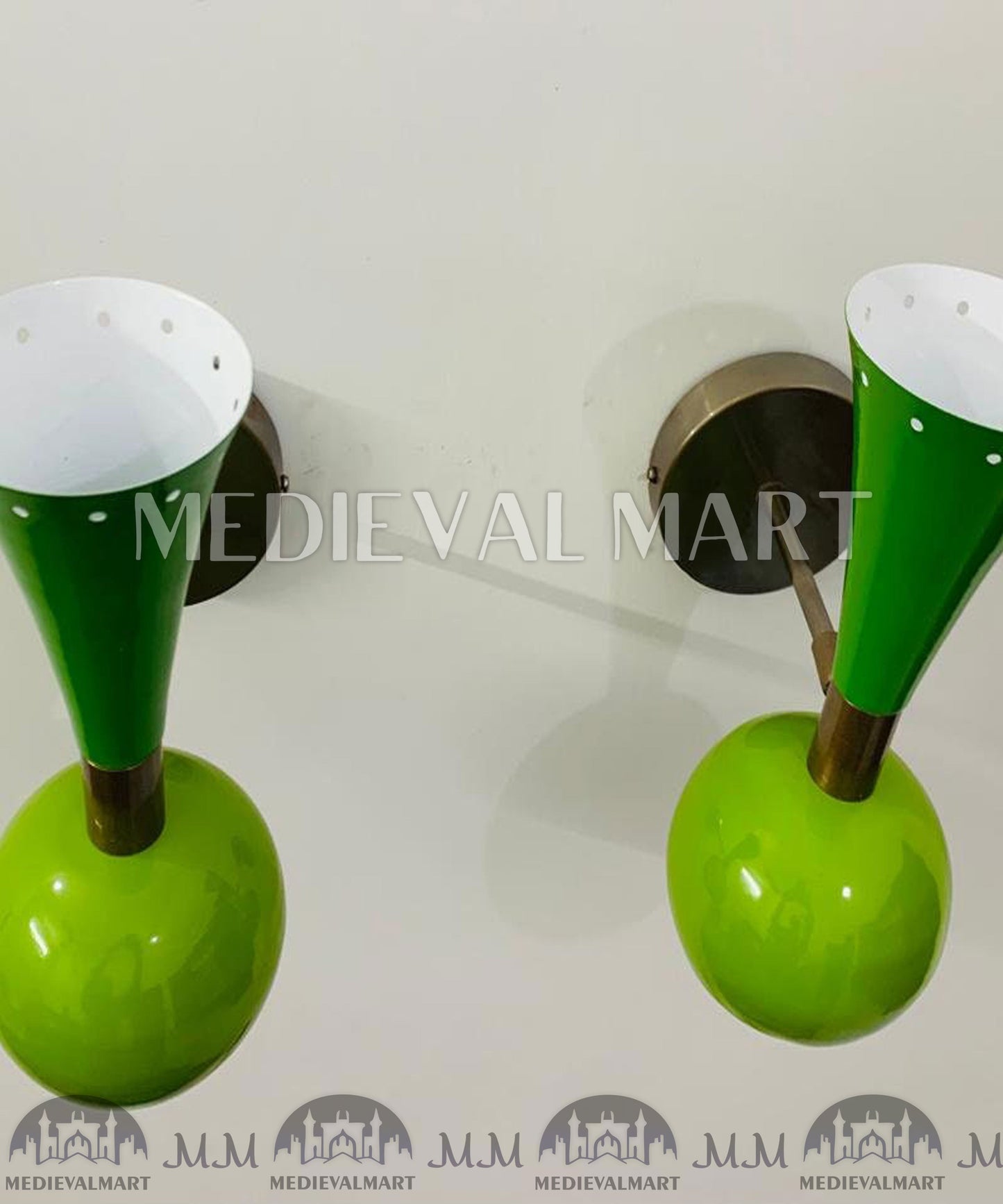 MEDIEVALMART AU European Greaves Knight English Legs Armor "Buff Polish"