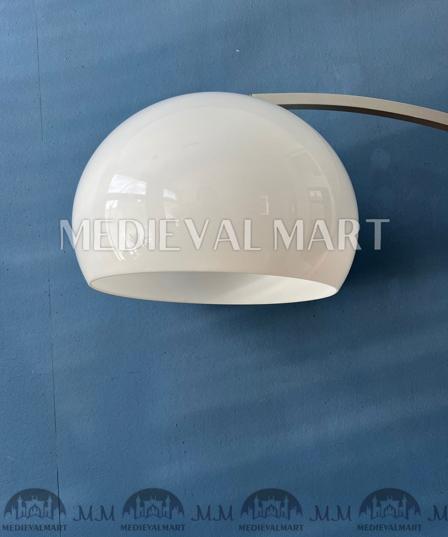 MEDIEVALMART AU Vintage Mid Century Silver Dijkstra Space Age Floor Lamp