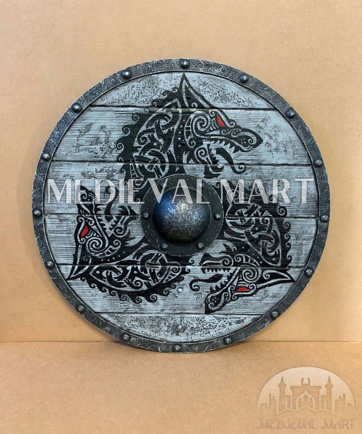 MEDIEVALMART AU First Avengers Steve Rogers Damaged Shield | Gift for Cosplayer