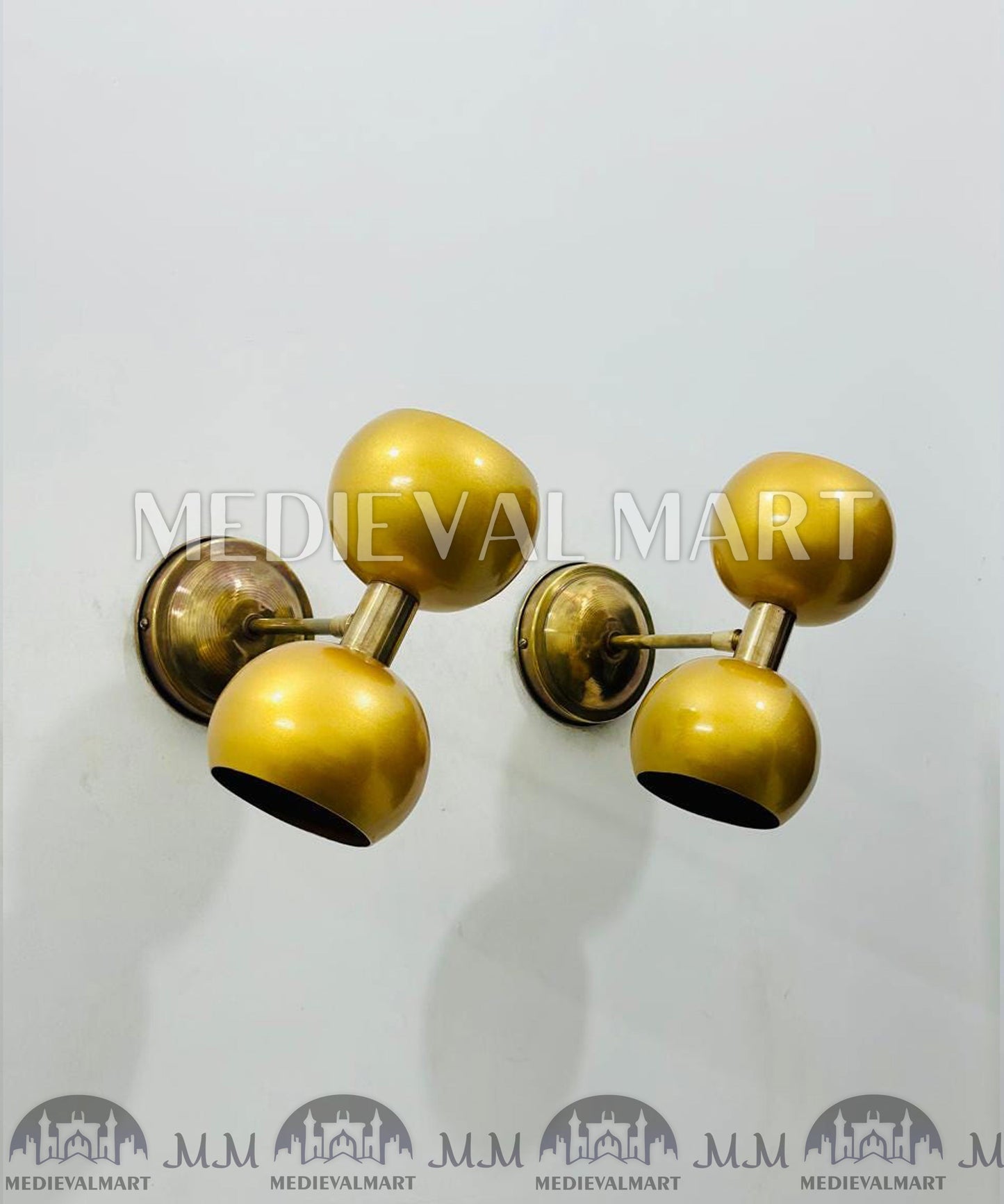 MEDIEVALMART AU European Greaves Knight English Legs Armor "Buff Polish"