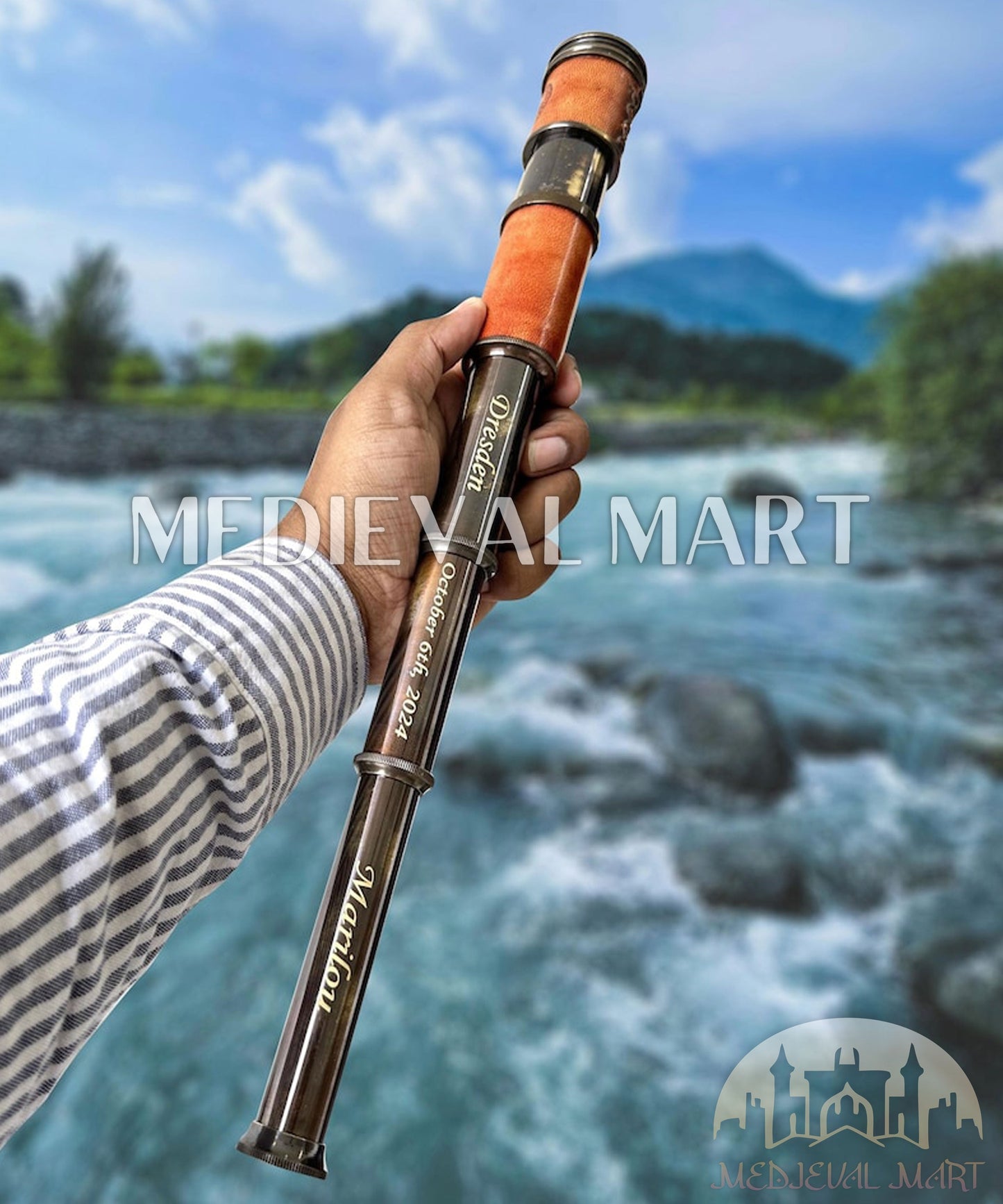 MEDIEVALMART AU "Achilles" Gold Finish Trojan Warrior Helmet W/H Free Stand | Troy Props