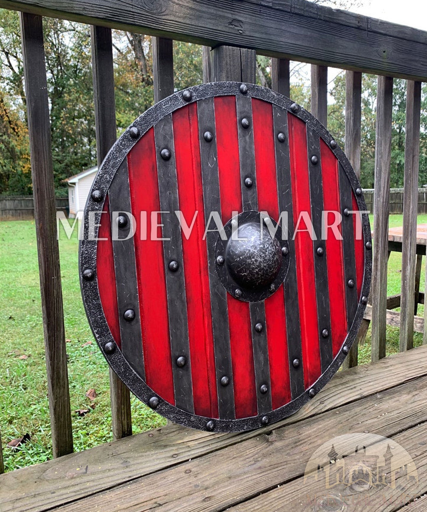 MEDIEVALMART AU First Avengers Steve Rogers Damaged Shield | Gift for Cosplayer