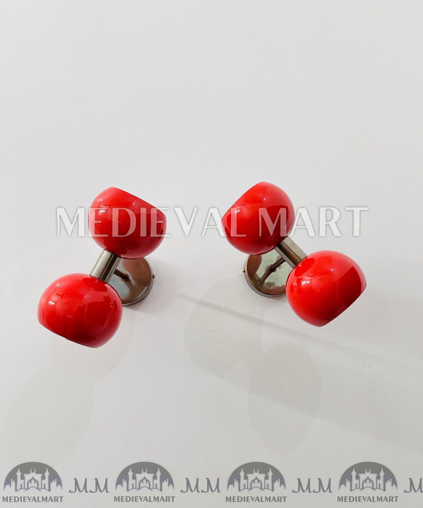 MEDIEVALMART AU European Greaves Knight English Legs Armor "Buff Polish"