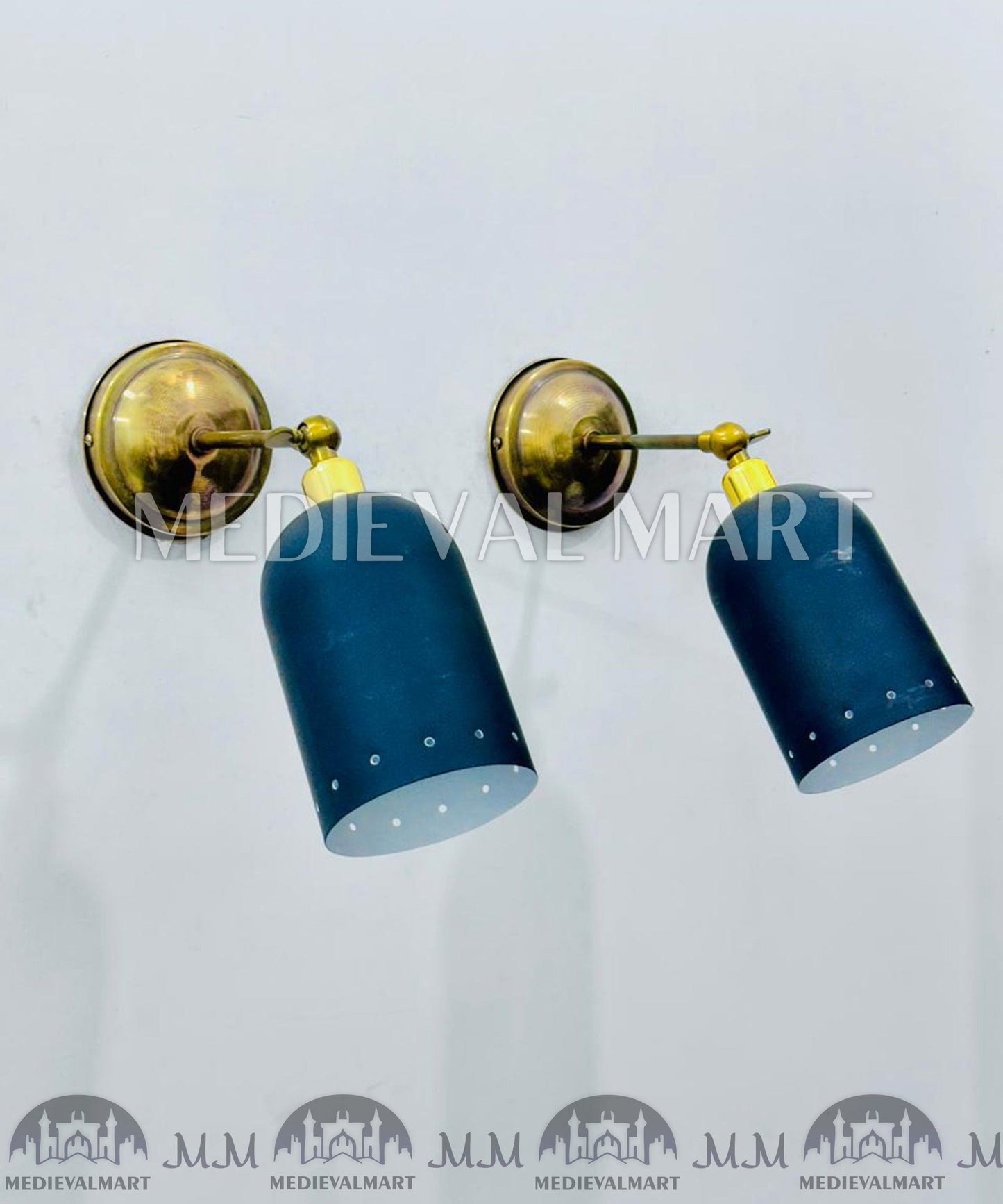 MEDIEVALMART AU European Greaves Knight English Legs Armor "Buff Polish"