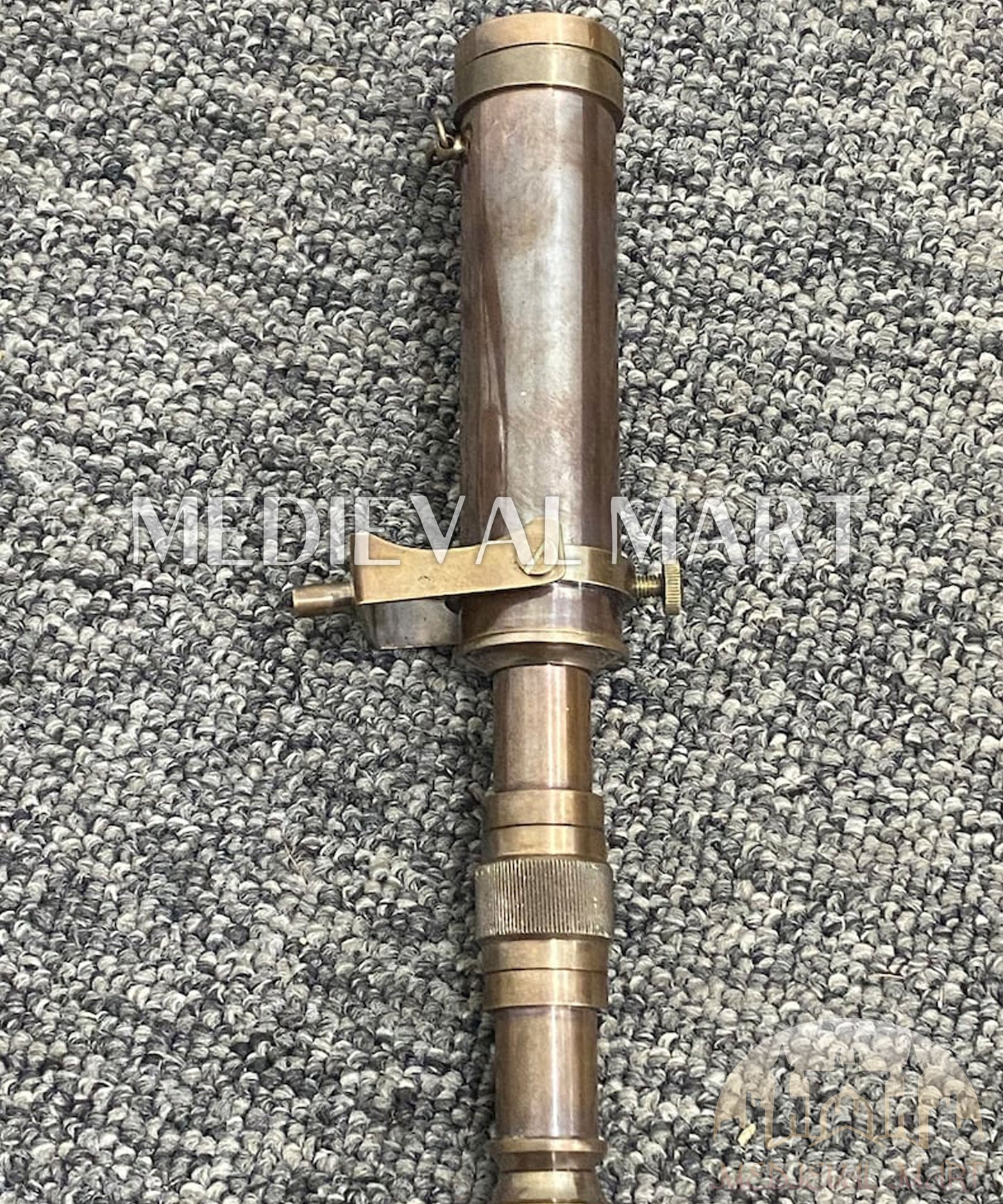 MEDIEVALMART AU Medieval Templar Devil Zelda Cross Inspired Wooden Shield Bliue & Gold Finish | Gift for Christmas Day