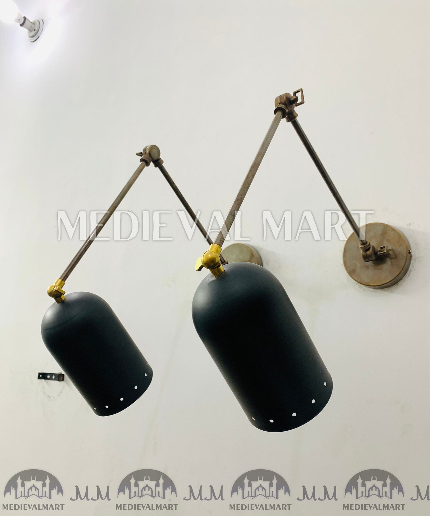 MEDIEVALMART AU European Greaves Knight English Legs Armor "Buff Polish"