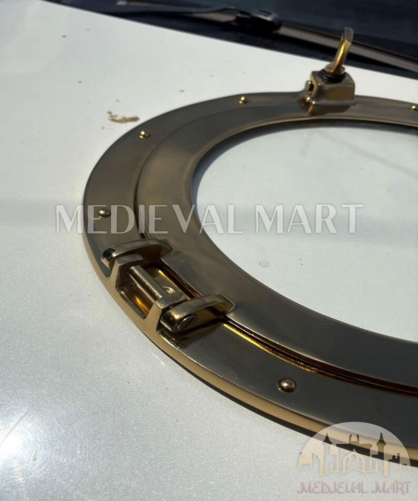 MEDIEVALMART AU Hand Forged Medieval Twisted Troll Cross Iron Pendent With Leather Cord