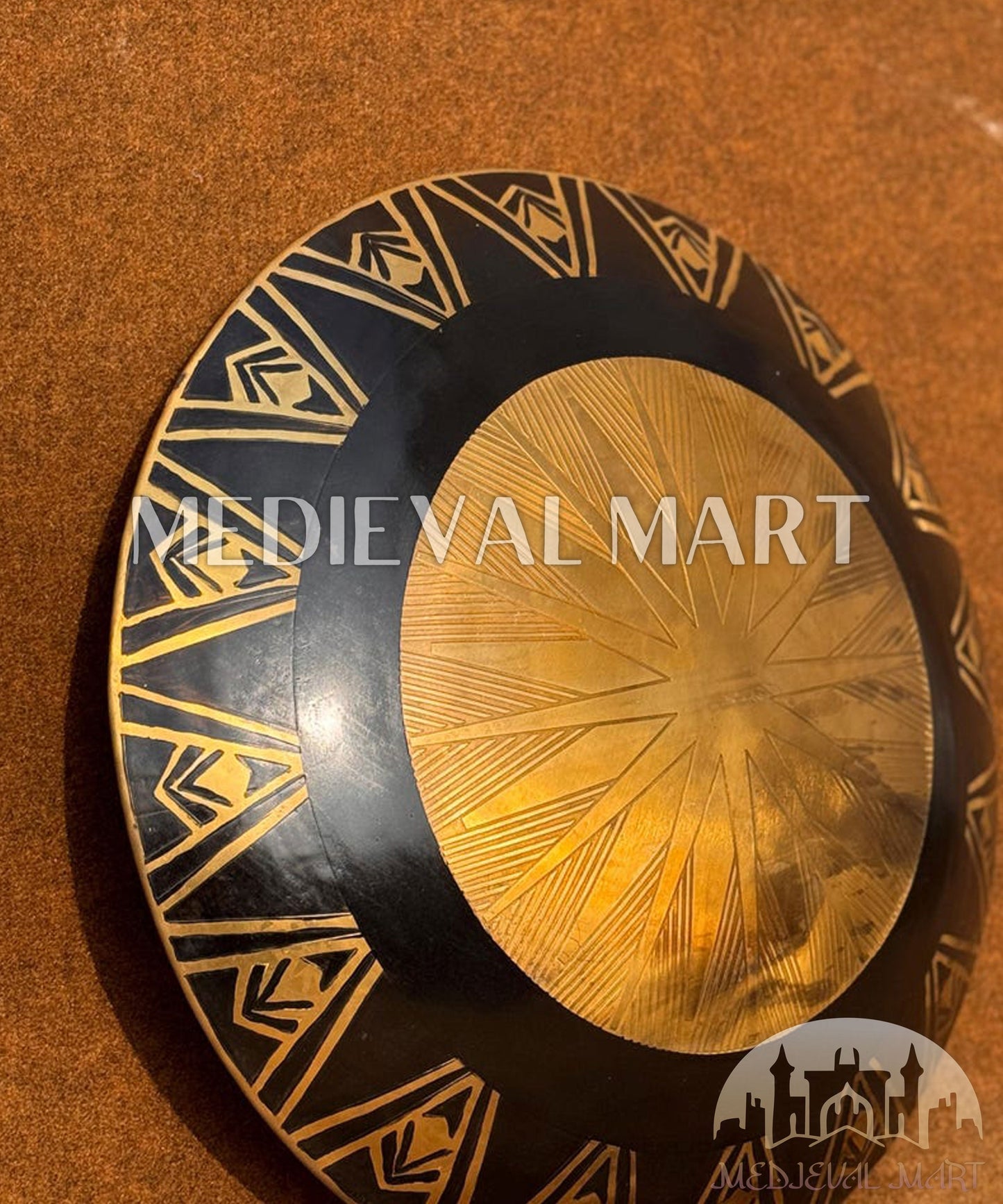 MEDIEVALMART AU Great Fantasy Helmet With Metal Horns or Free Stand | LARP Props