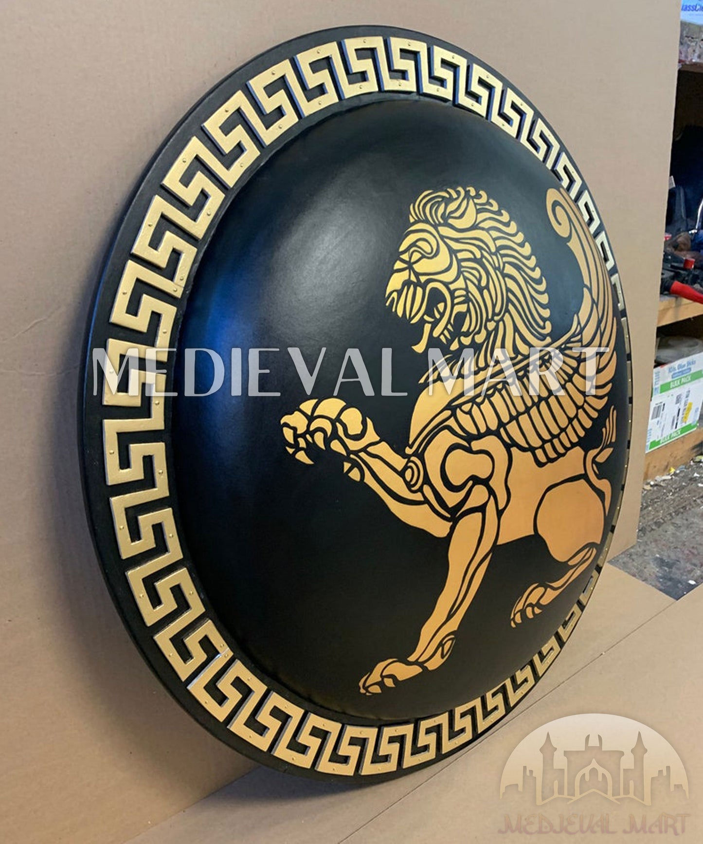 MEDIEVALMART AU First Avengers Steve Rogers Damaged Shield | Gift for Cosplayer