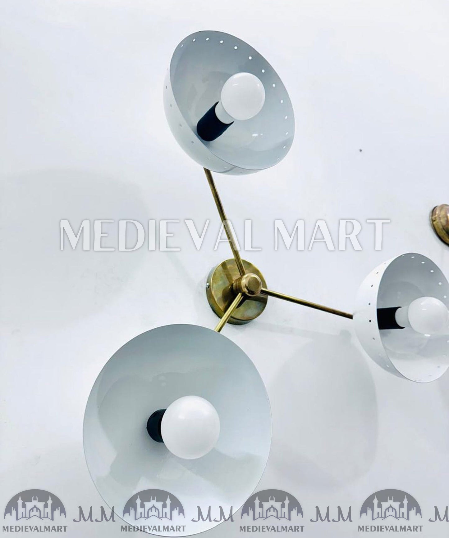 MEDIEVALMART AU European Greaves Knight English Legs Armor "Buff Polish"