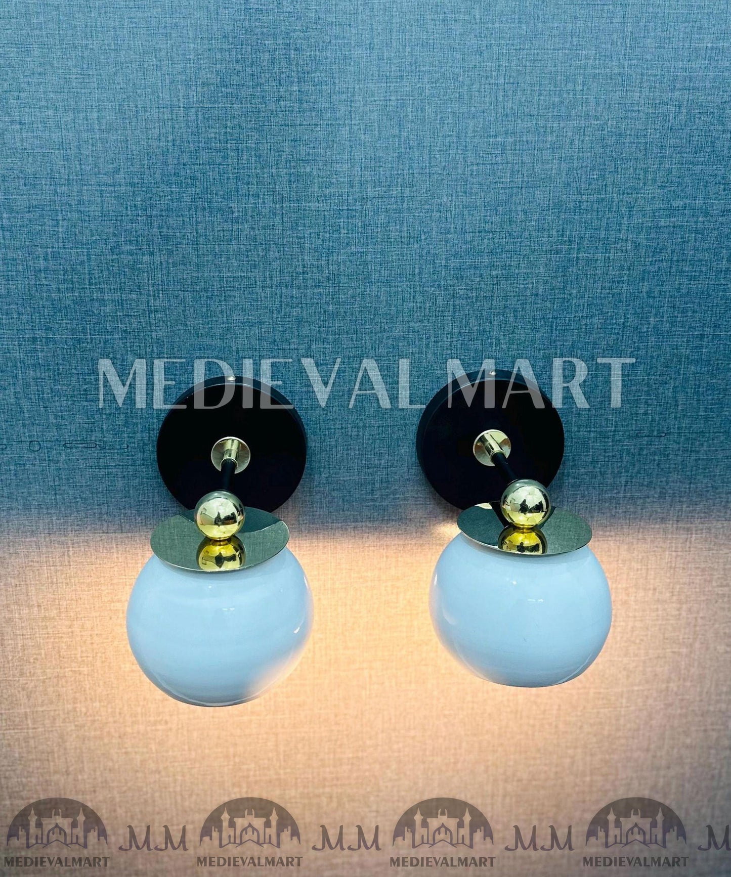 MEDIEVALMART AU European Greaves Knight English Legs Armor "Buff Polish"