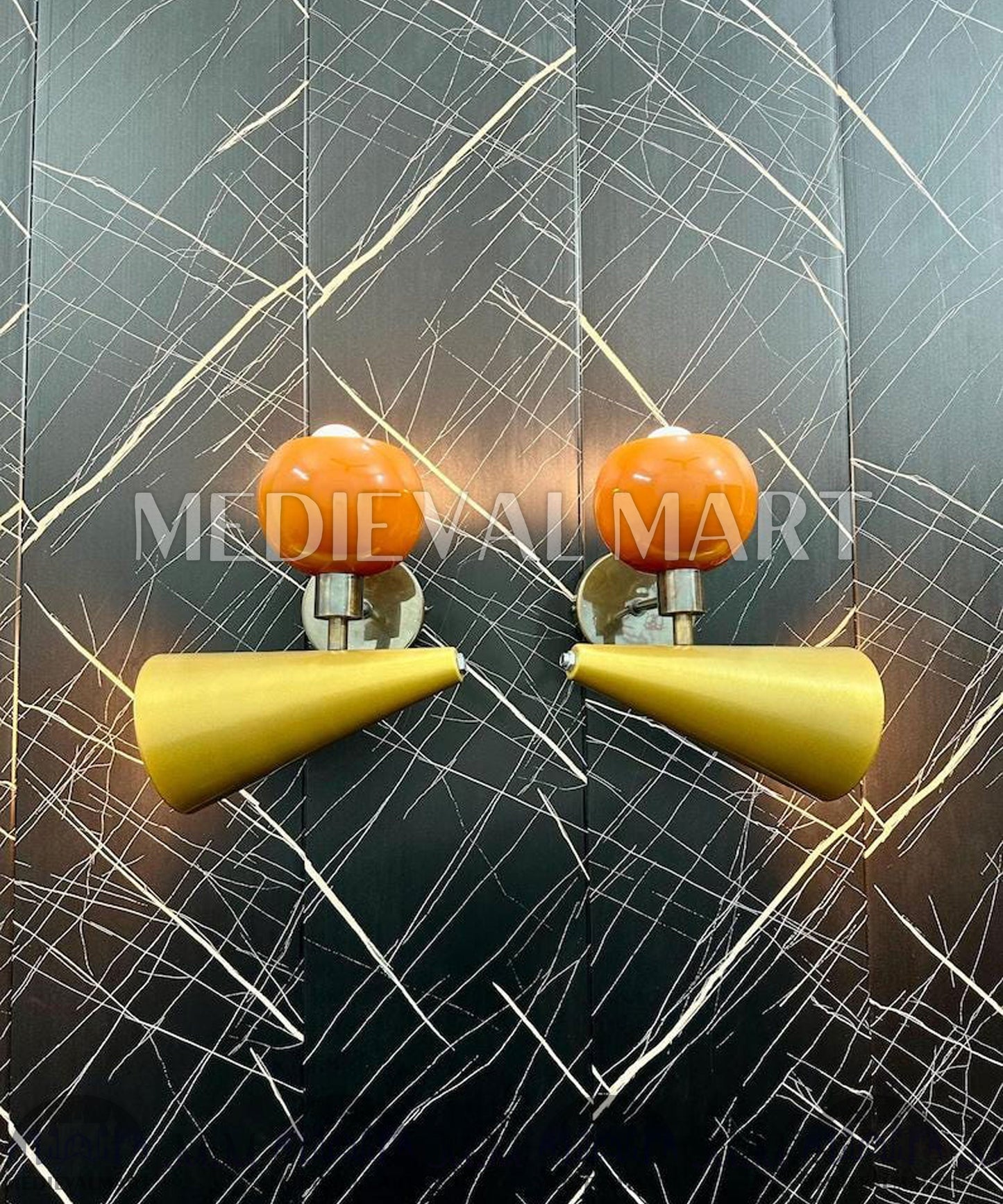 MEDIEVALMART AU European Greaves Knight English Legs Armor "Buff Polish"