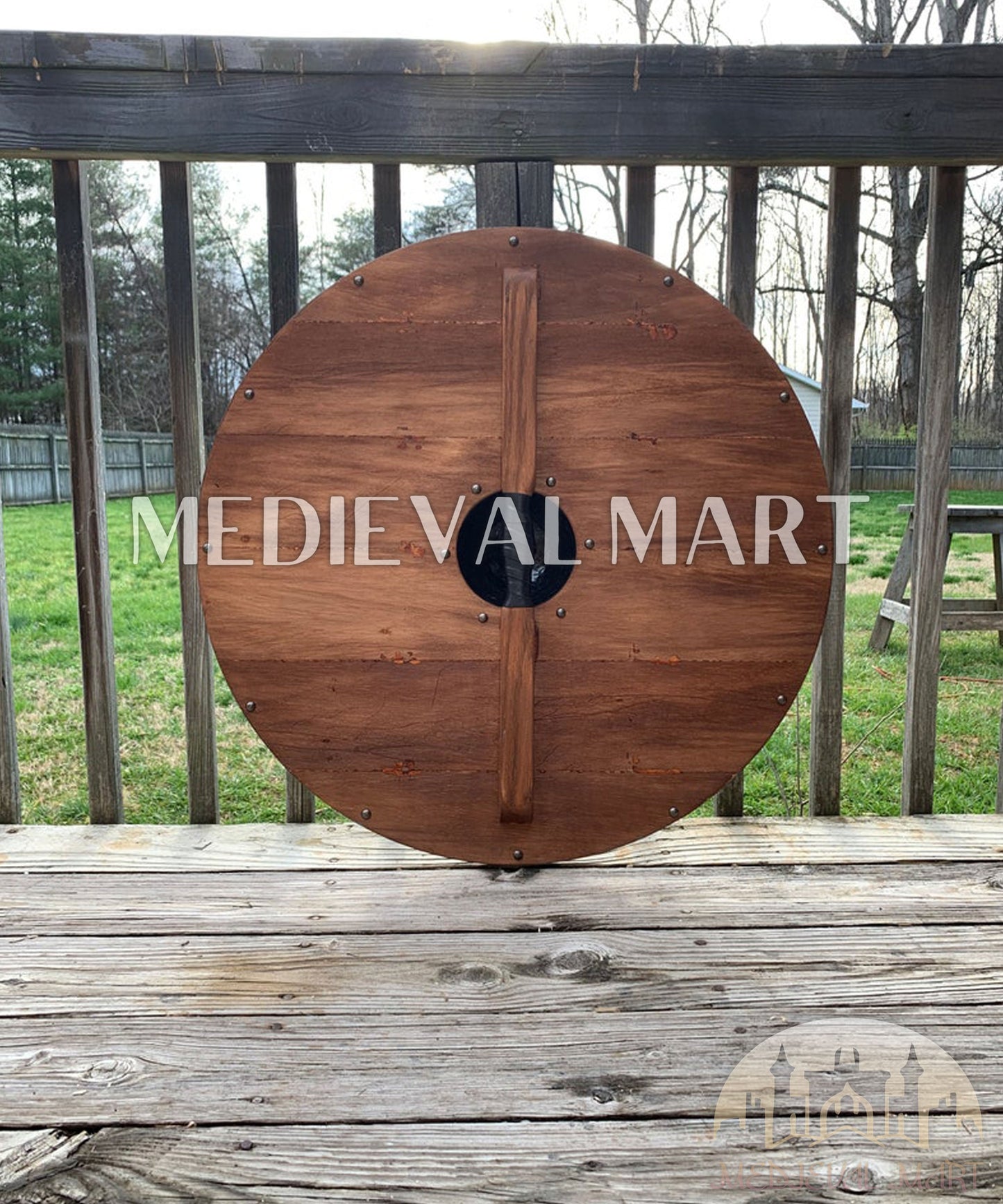 MEDIEVALMART AU First Avengers Steve Rogers Damaged Shield | Gift for Cosplayer