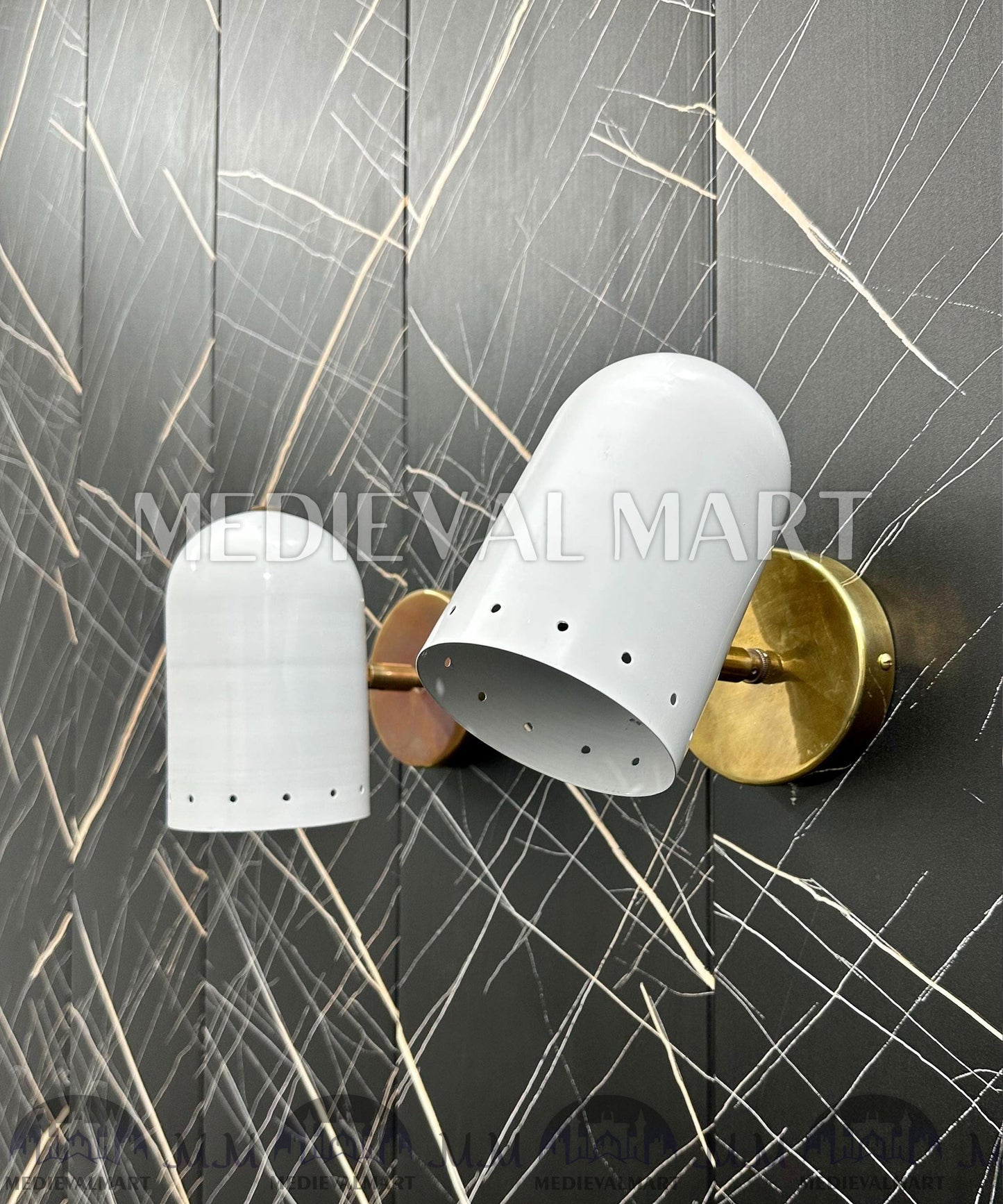 MEDIEVALMART AU European Greaves Knight English Legs Armor "Buff Polish"