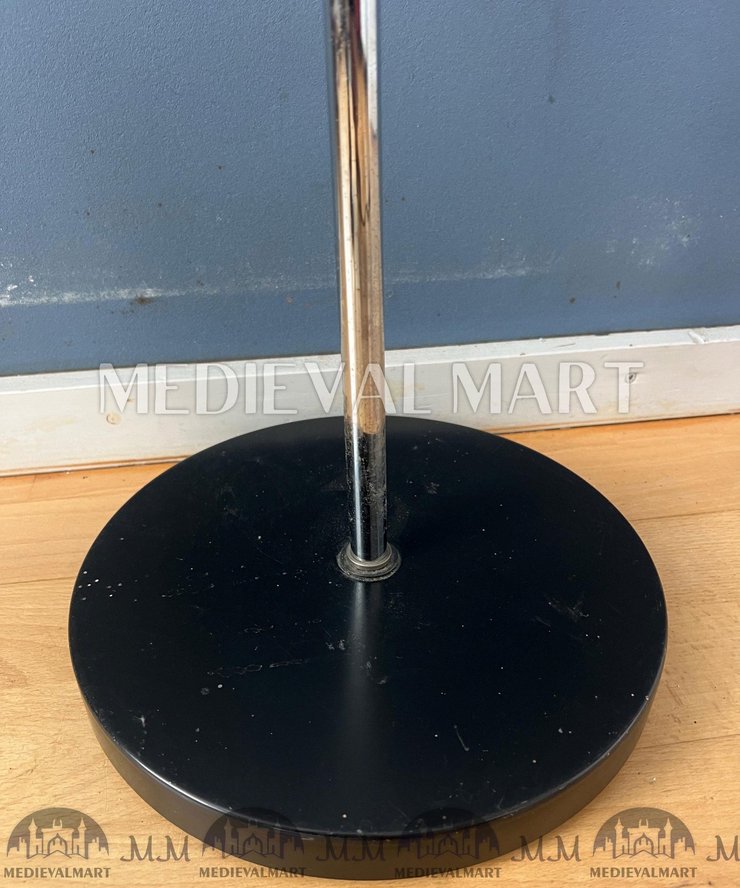 MEDIEVALMART AU Vintage Mid Century Silver Dijkstra Space Age Floor Lamp